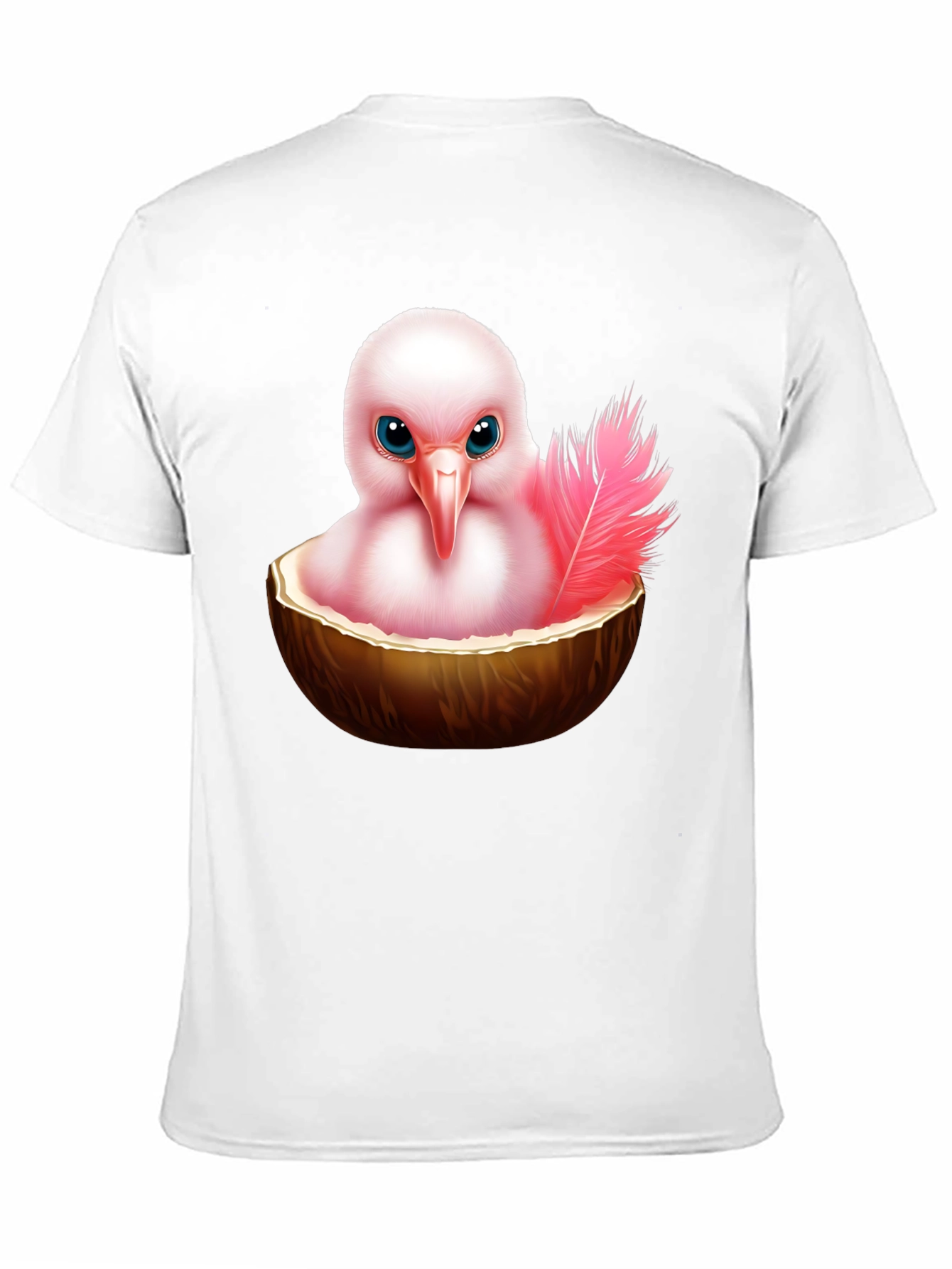 Humorous Bird in Coconut T-Shirt - 11