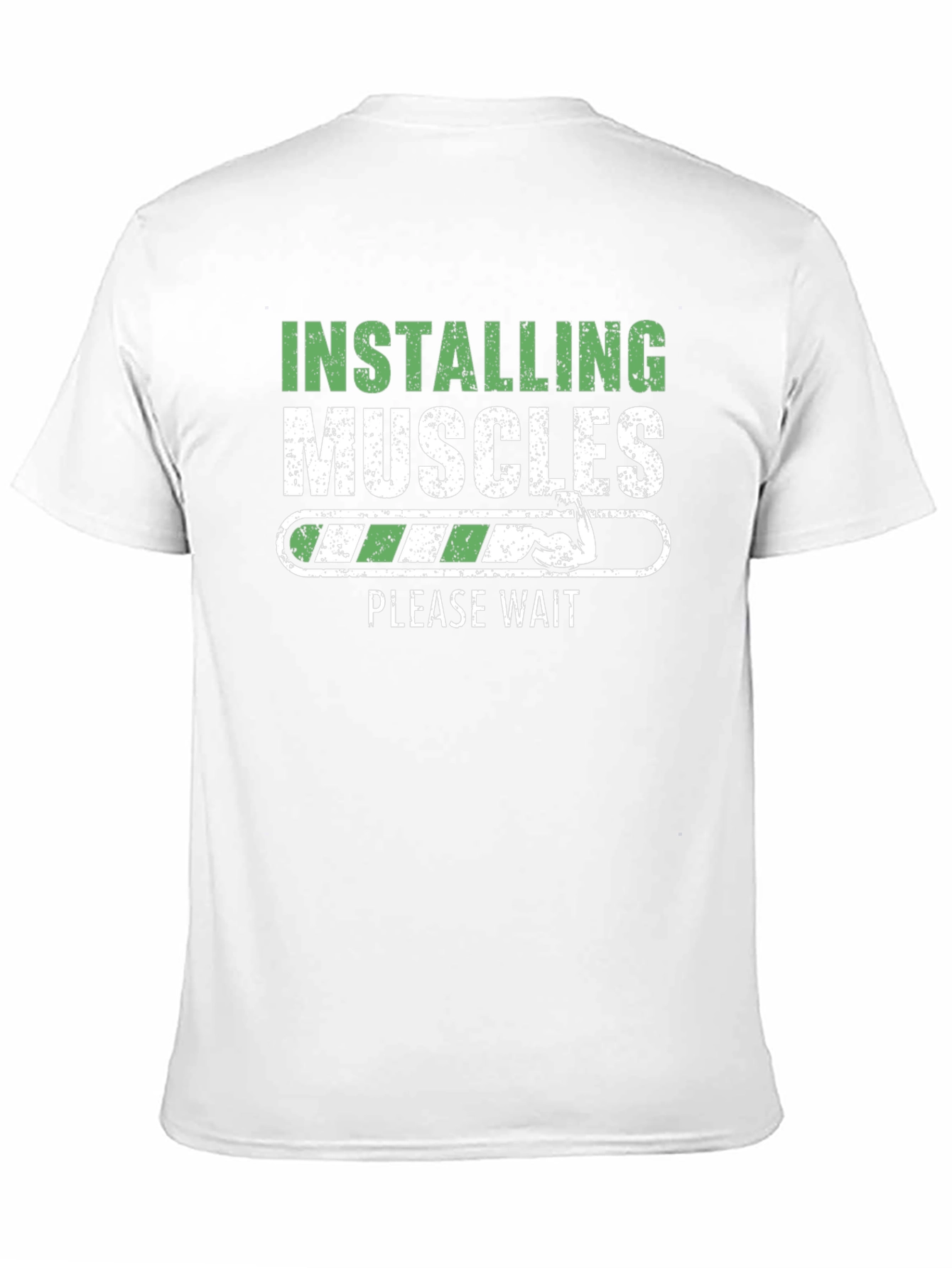 Black Installing Muscles T-Shirt Funny Gym Workout Tee view 11