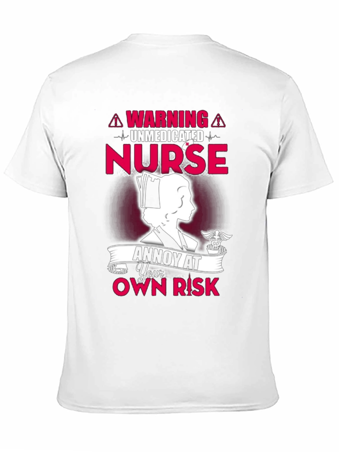 Black Unmedicated Nurse T-Shirt - Annoy At Your Own Risk! view 11