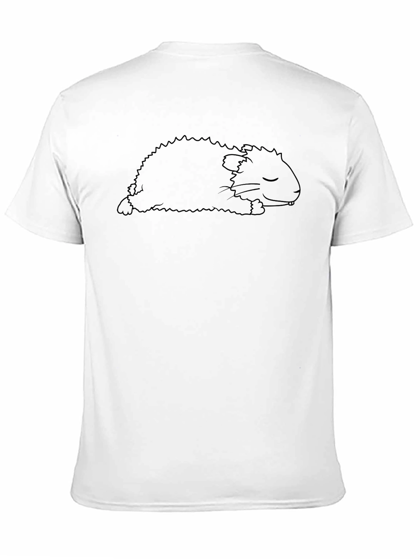 Black Sleeping Guinea Pig Graphic Tee - Relaxed Fit view 11