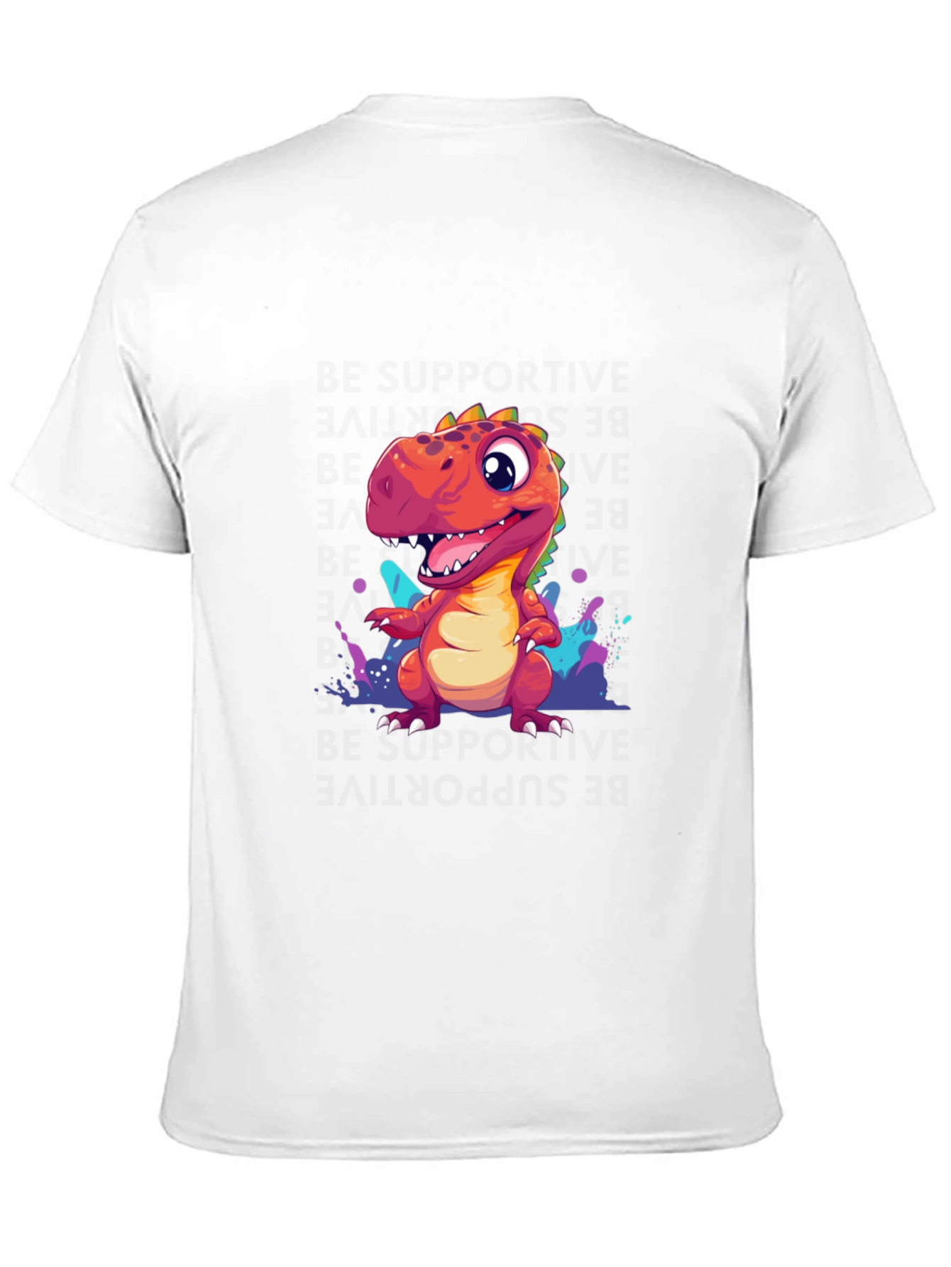 Black Cute Dinosaur T-Shirt - Graphic Tee for Dino Lovers view 11