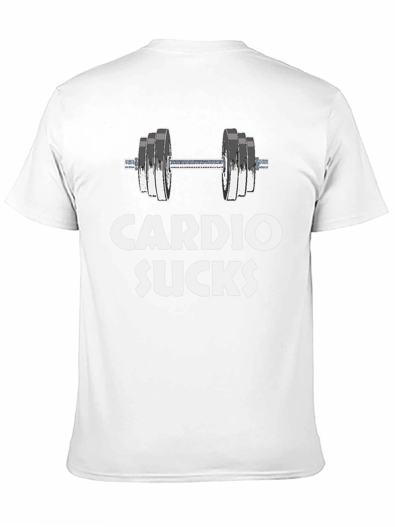 Black Cardio Sucks Gym T-Shirt - Funny Workout Tee view 11