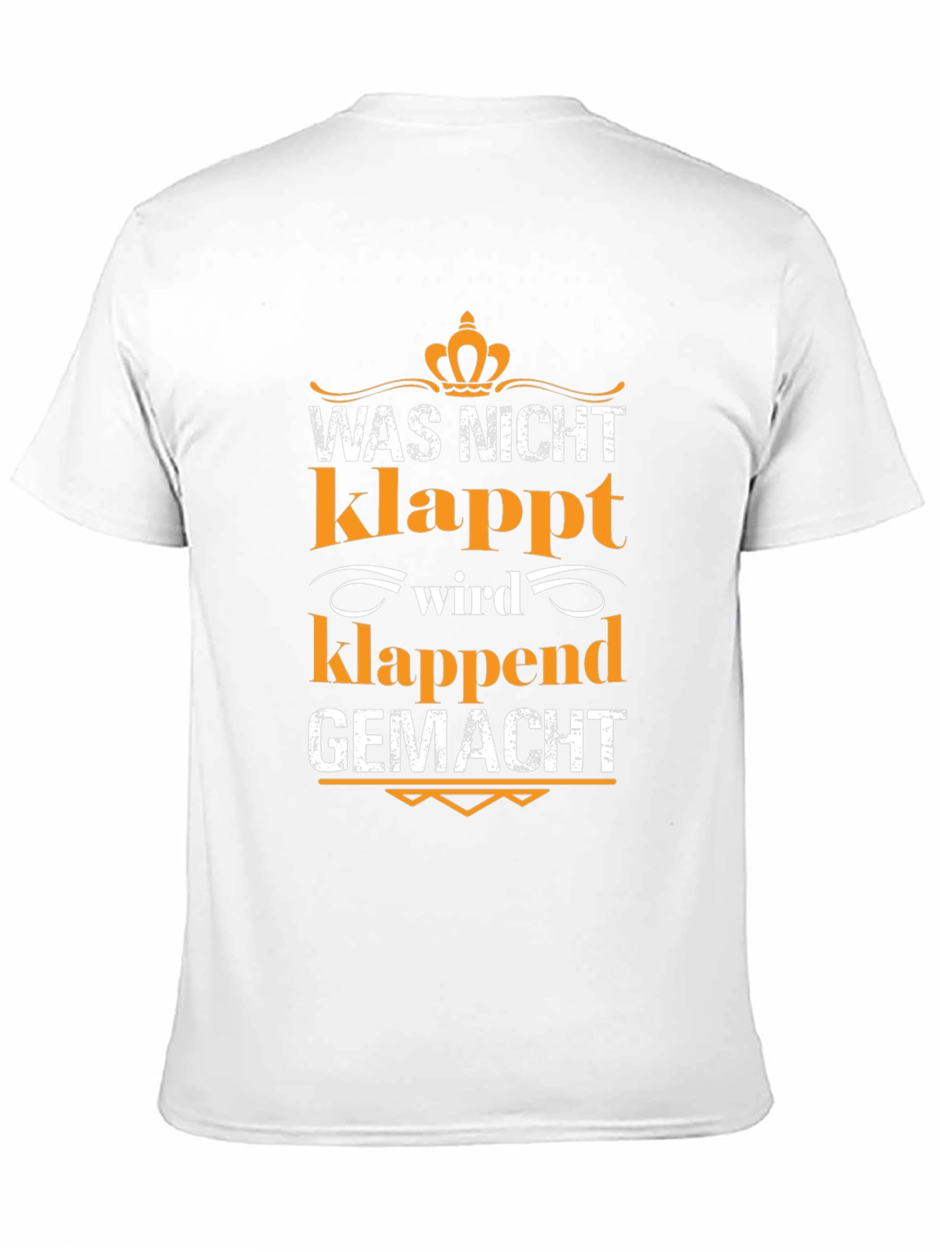 Black Funny German Saying T-Shirt - Was Nicht Klappt view 11