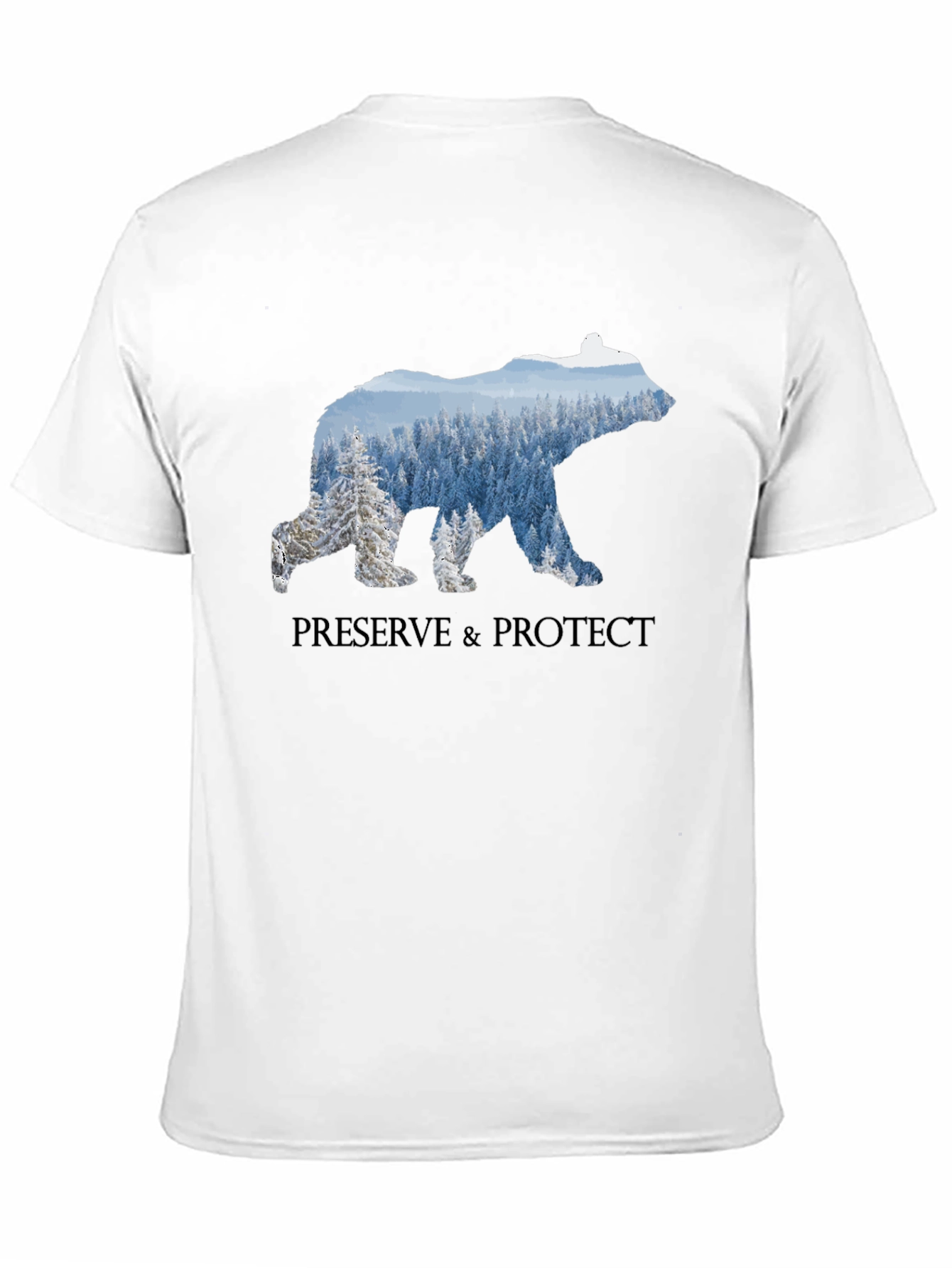 Black Preserve & Protect Bear Graphic T-Shirt view 11