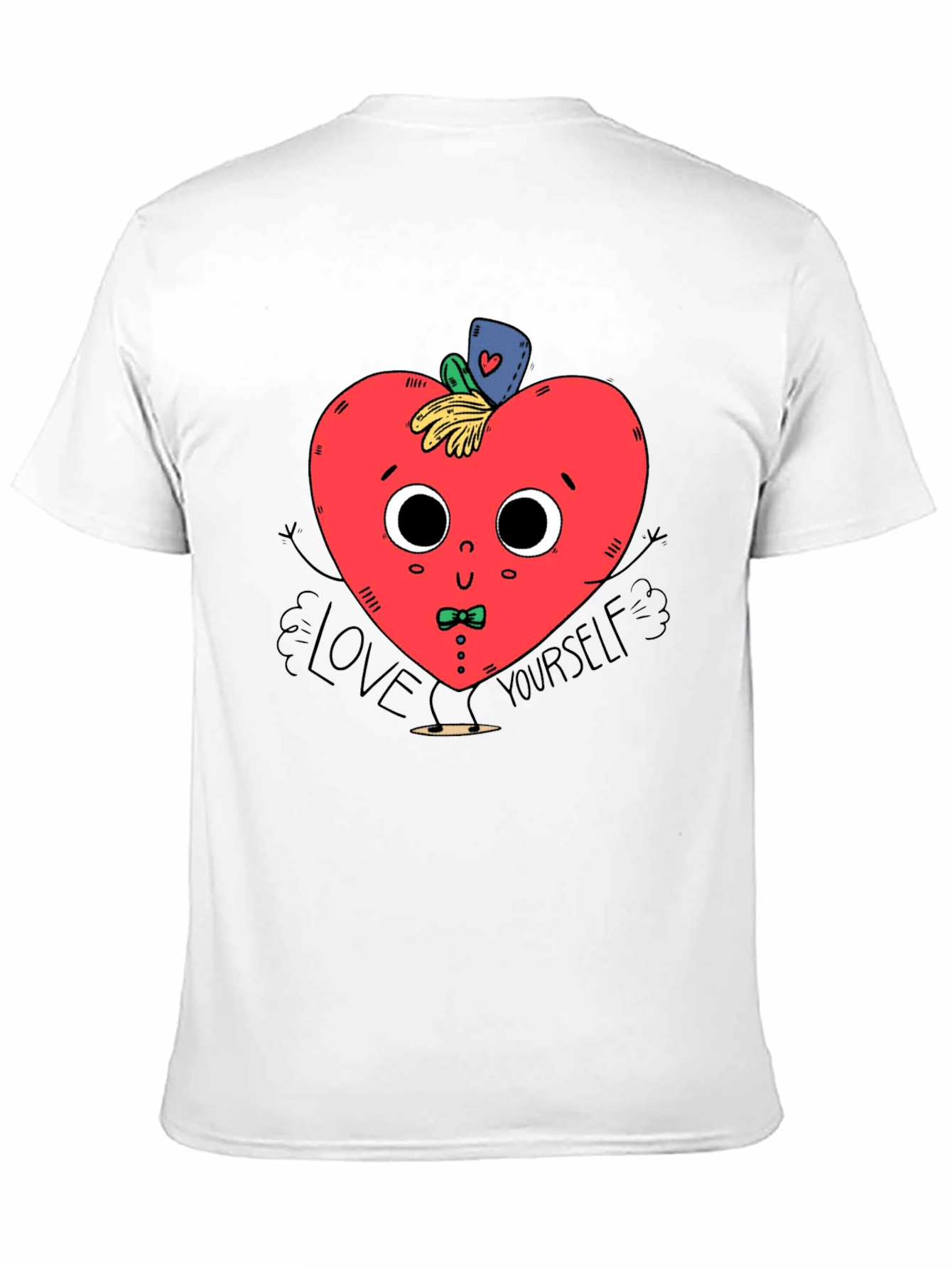 Black Love Yourself Heart Graphic T-Shirt view 11