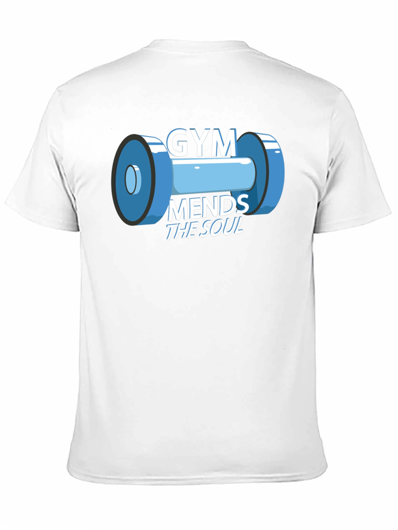 Black Gym Mends the Soul Graphic T-Shirt view 11