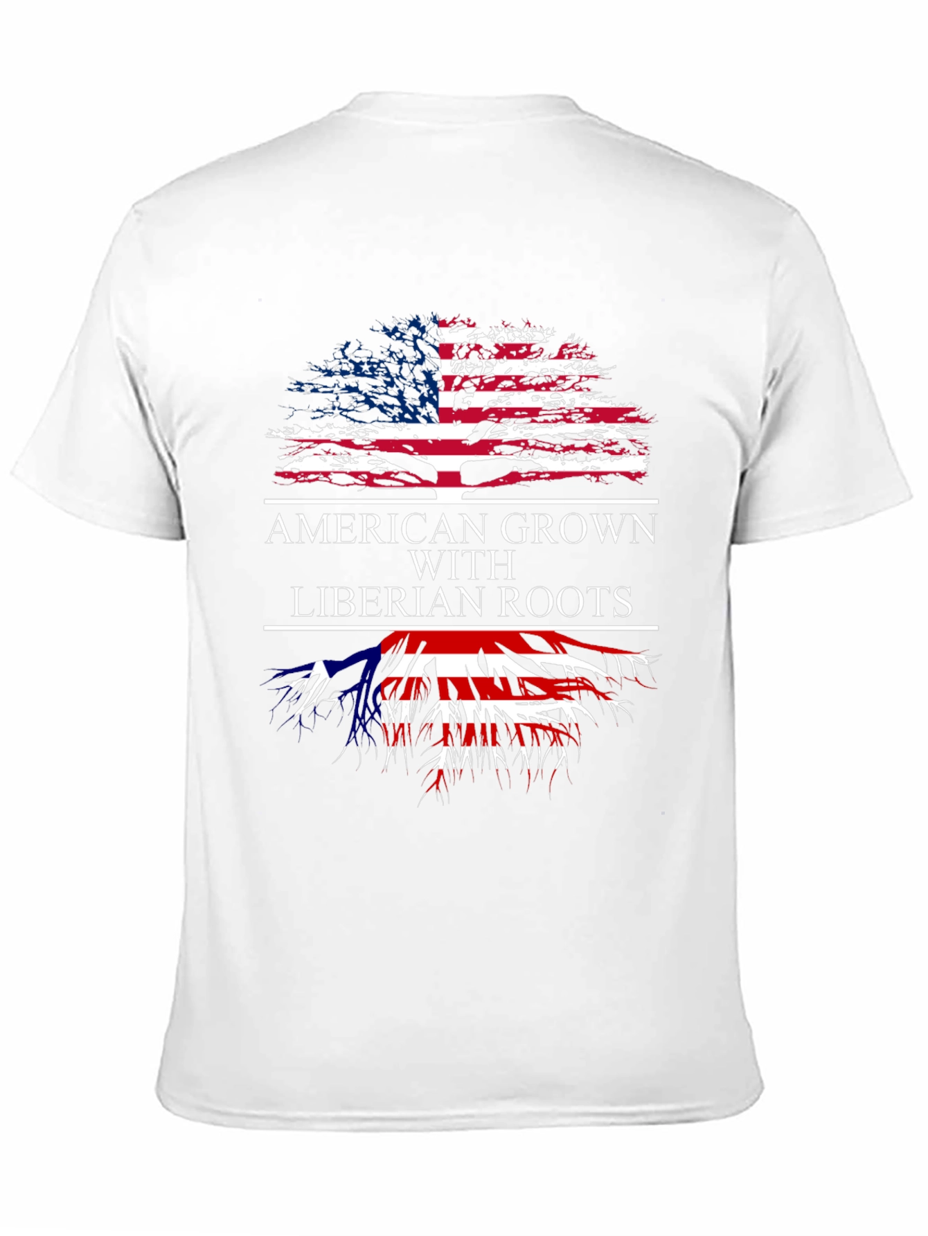 American Grown with Liberian Roots T-Shirt - 11