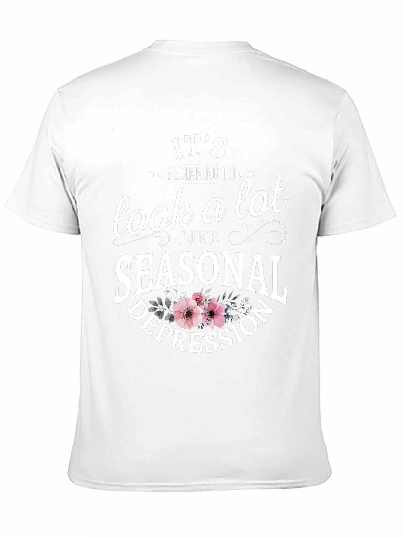 Black Seasonal Depression Graphic T-Shirt view 11