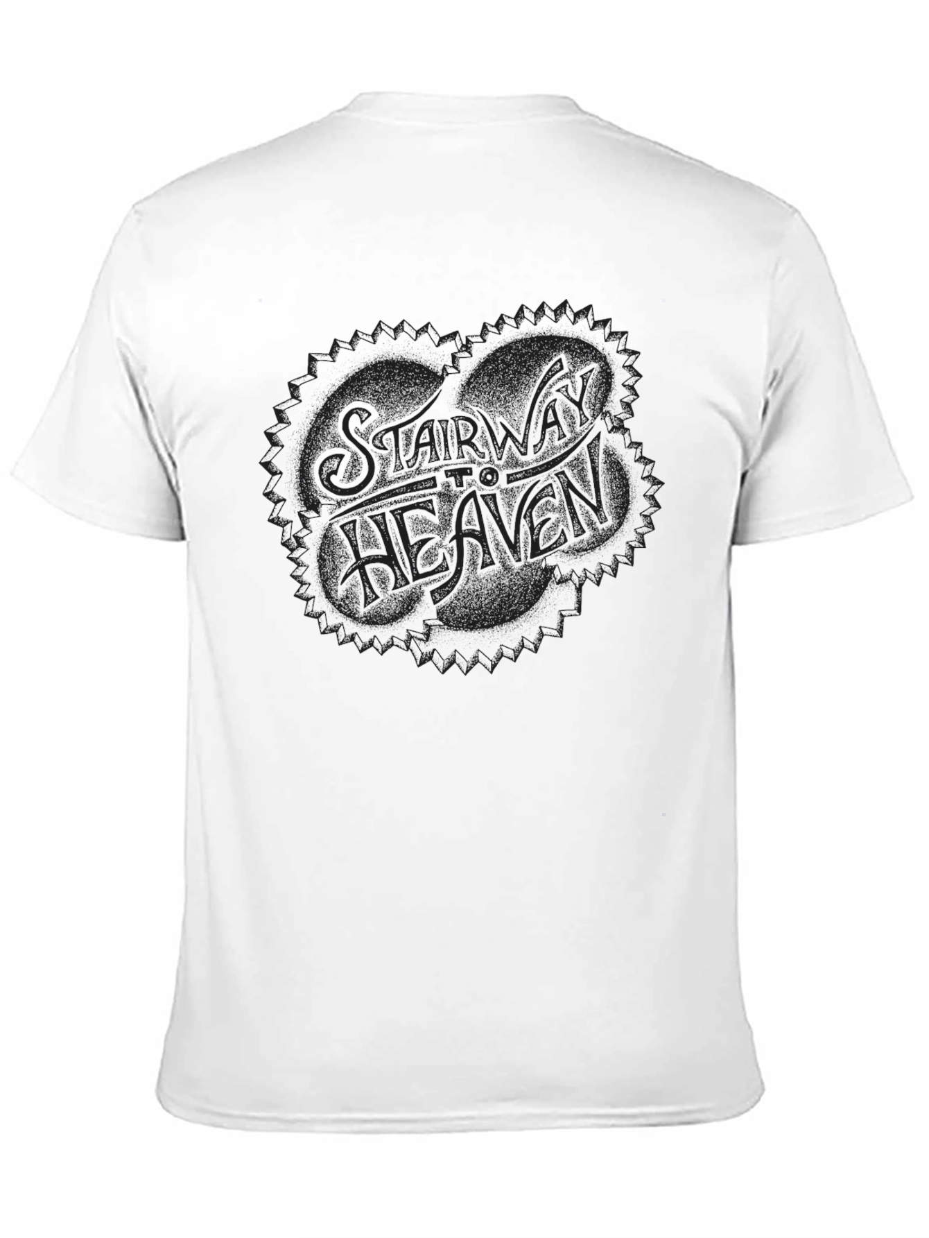 Black Stairway To Heaven Graphic Tee - Classic Black T-Shirt view 11