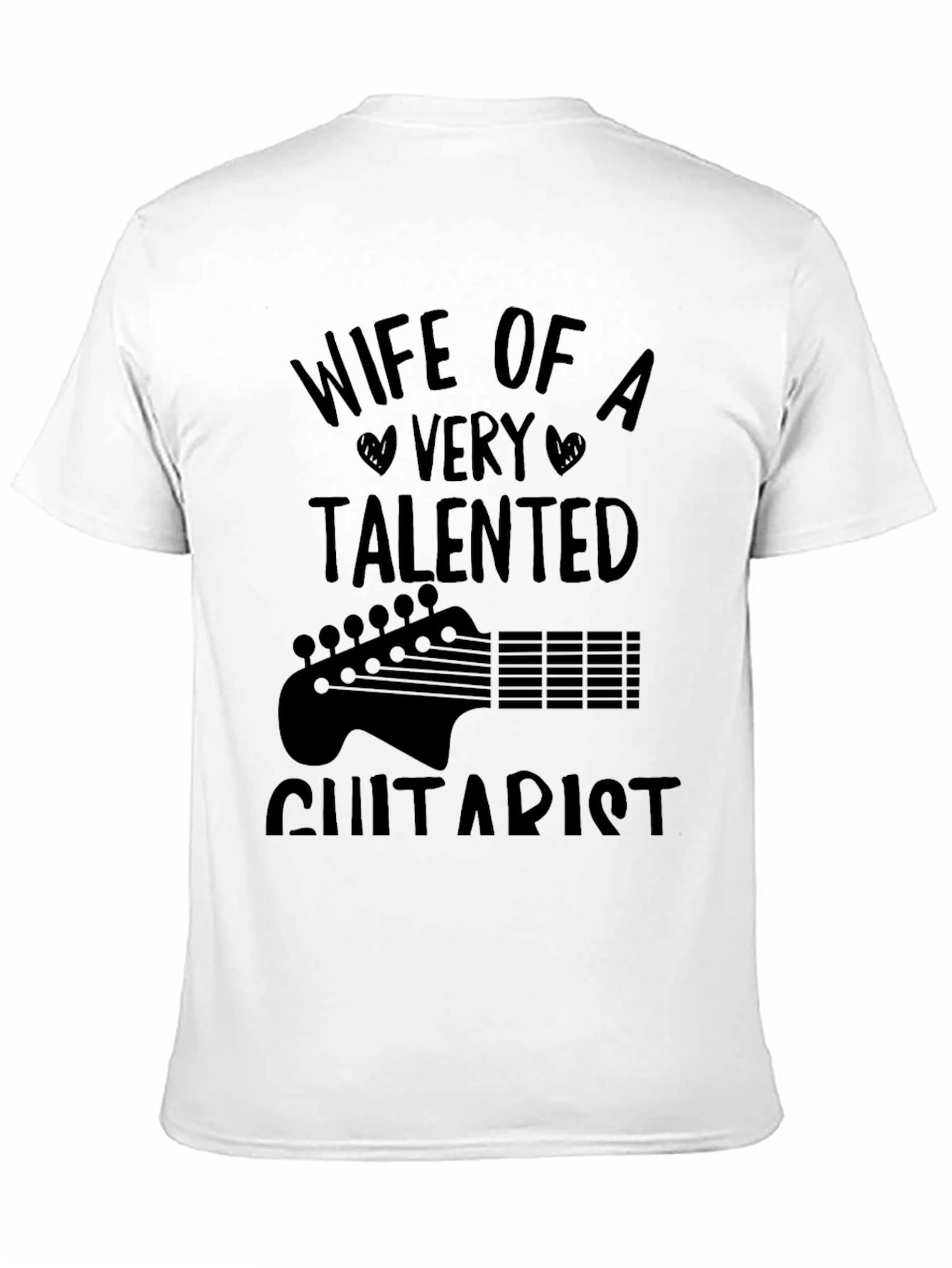 Black Wife of a Talented Guitarist Black T-Shirt view 11