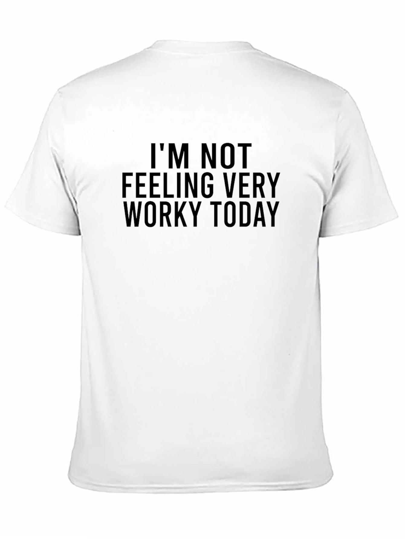 Black Funny 'Not Worky' Graphic T-Shirt view 11