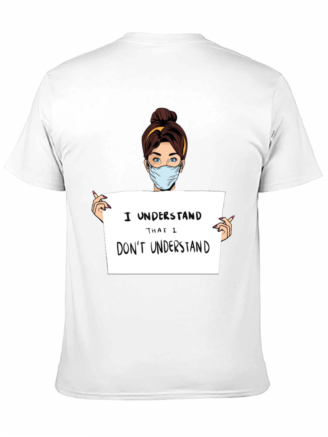 Black I Understand T-Shirt - Humorous Graphic Tee view 11