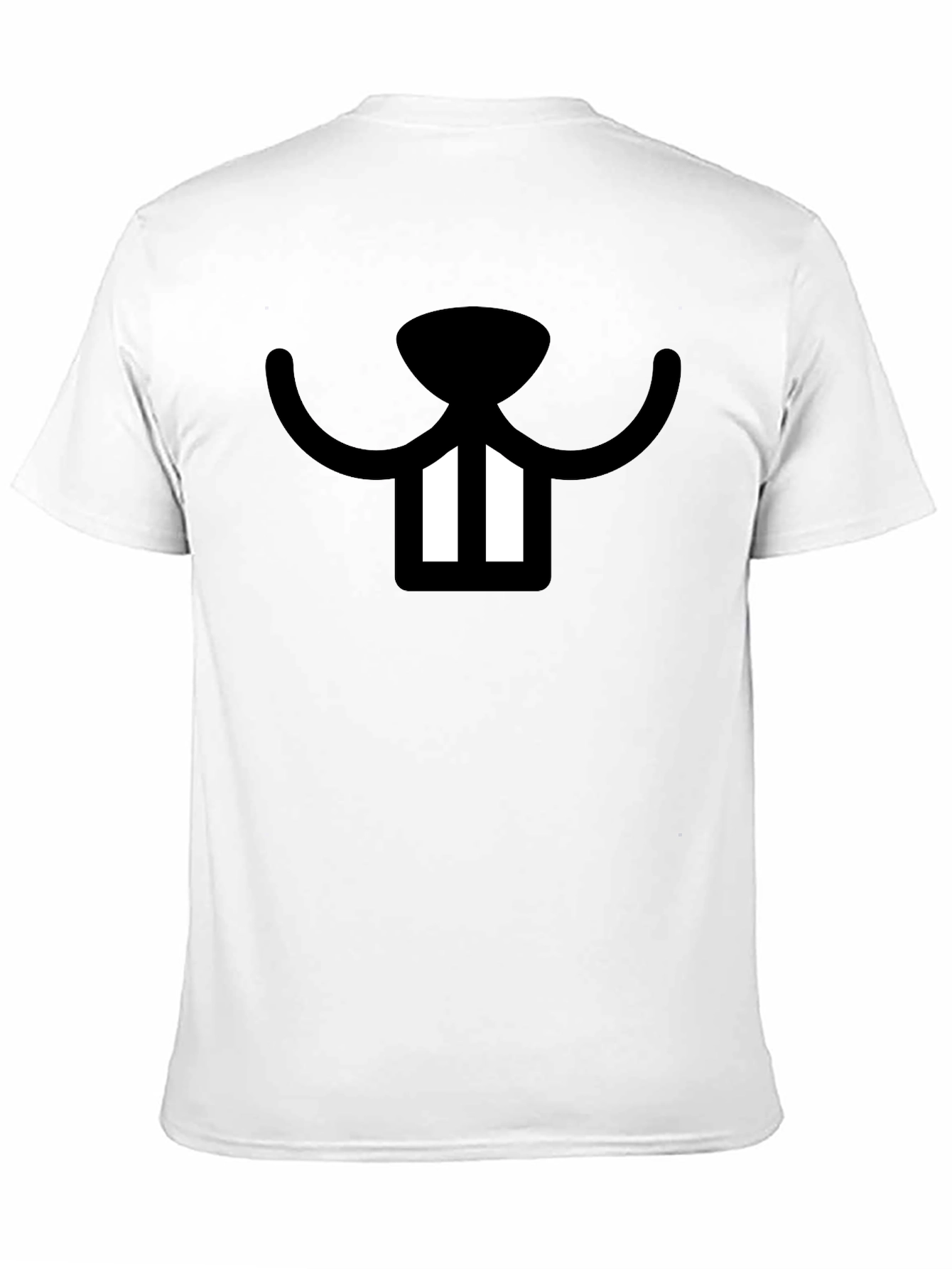 Black Funny Beaver Teeth Graphic T-Shirt - Black view 11