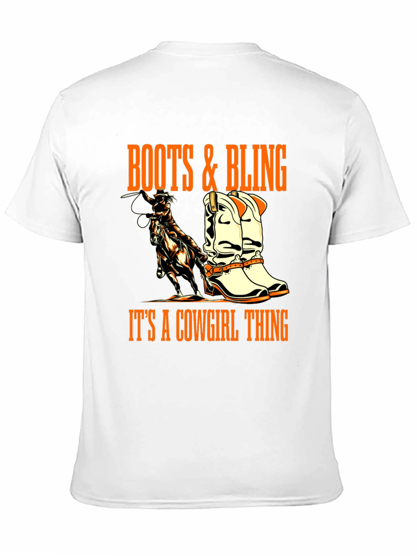 Black Boots & Bling Cowgirl T-Shirt view 11