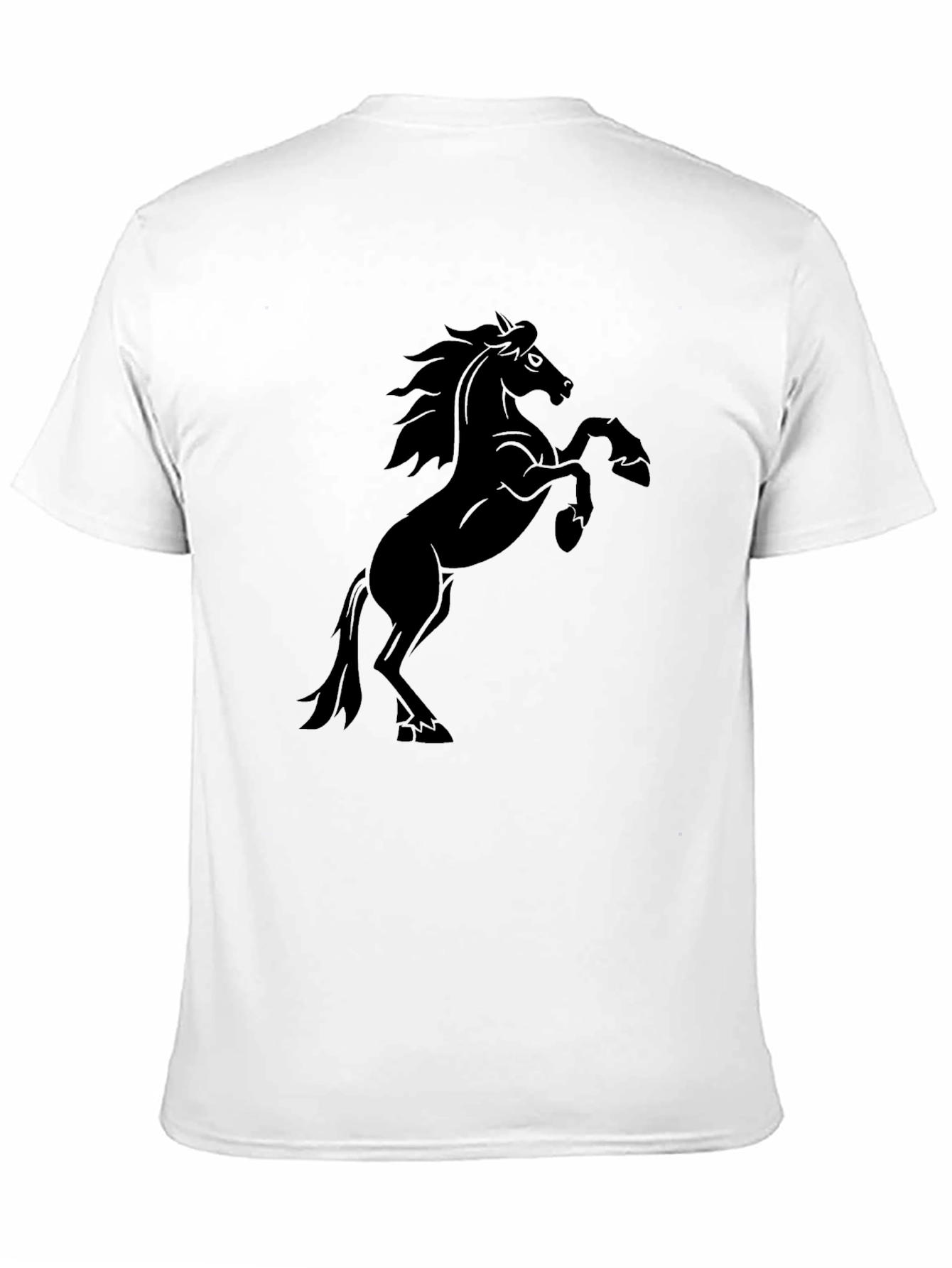 Black Black Horse Graphic Tee | Men's Classic Fit T-Shirt view 11