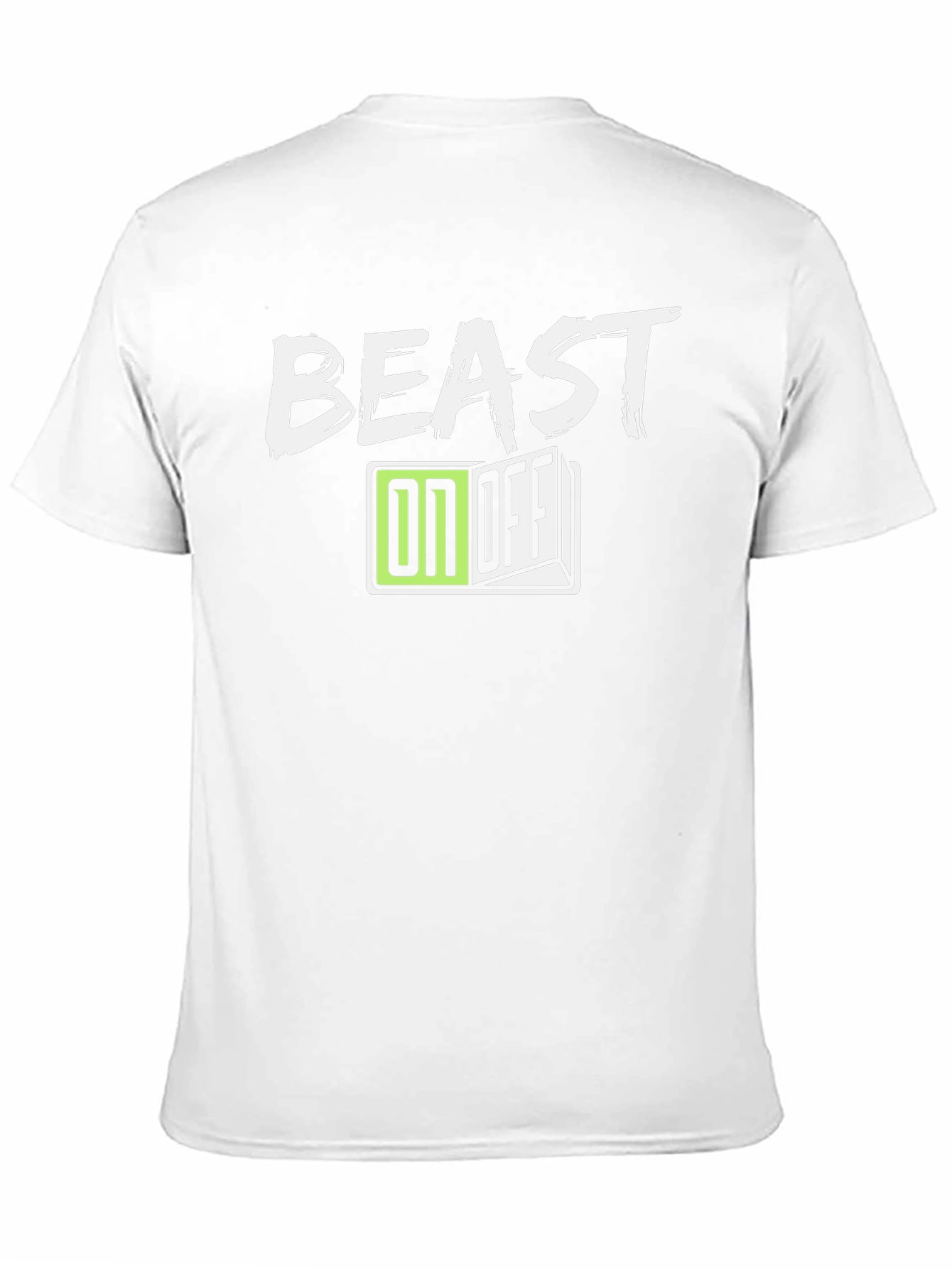 Black Beast On/Off Graphic Tee - Stylish Men's Black T-Shirt view 11