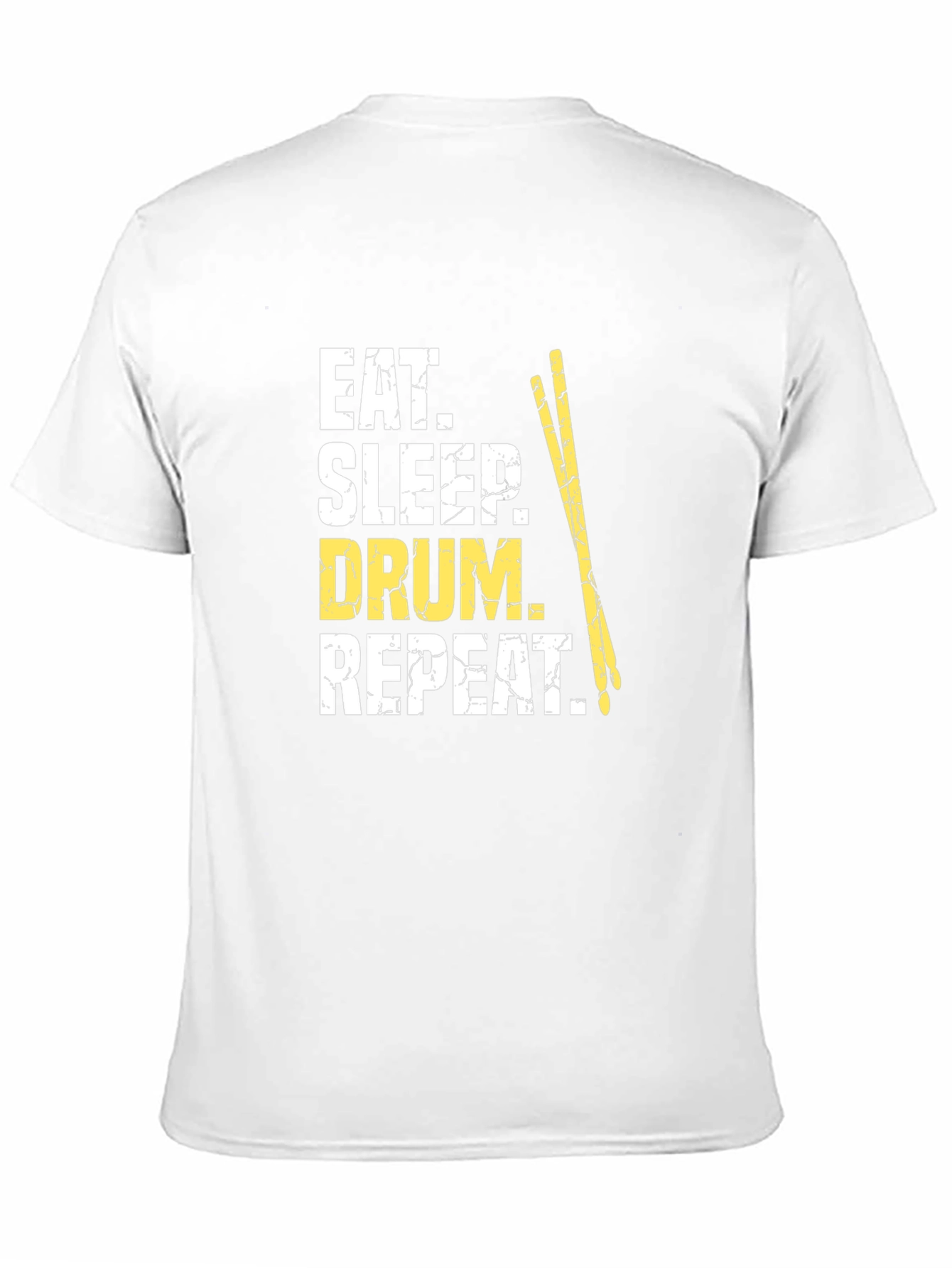 Black Eat Sleep Drum Repeat T-Shirt - Music Lover Tee view 11