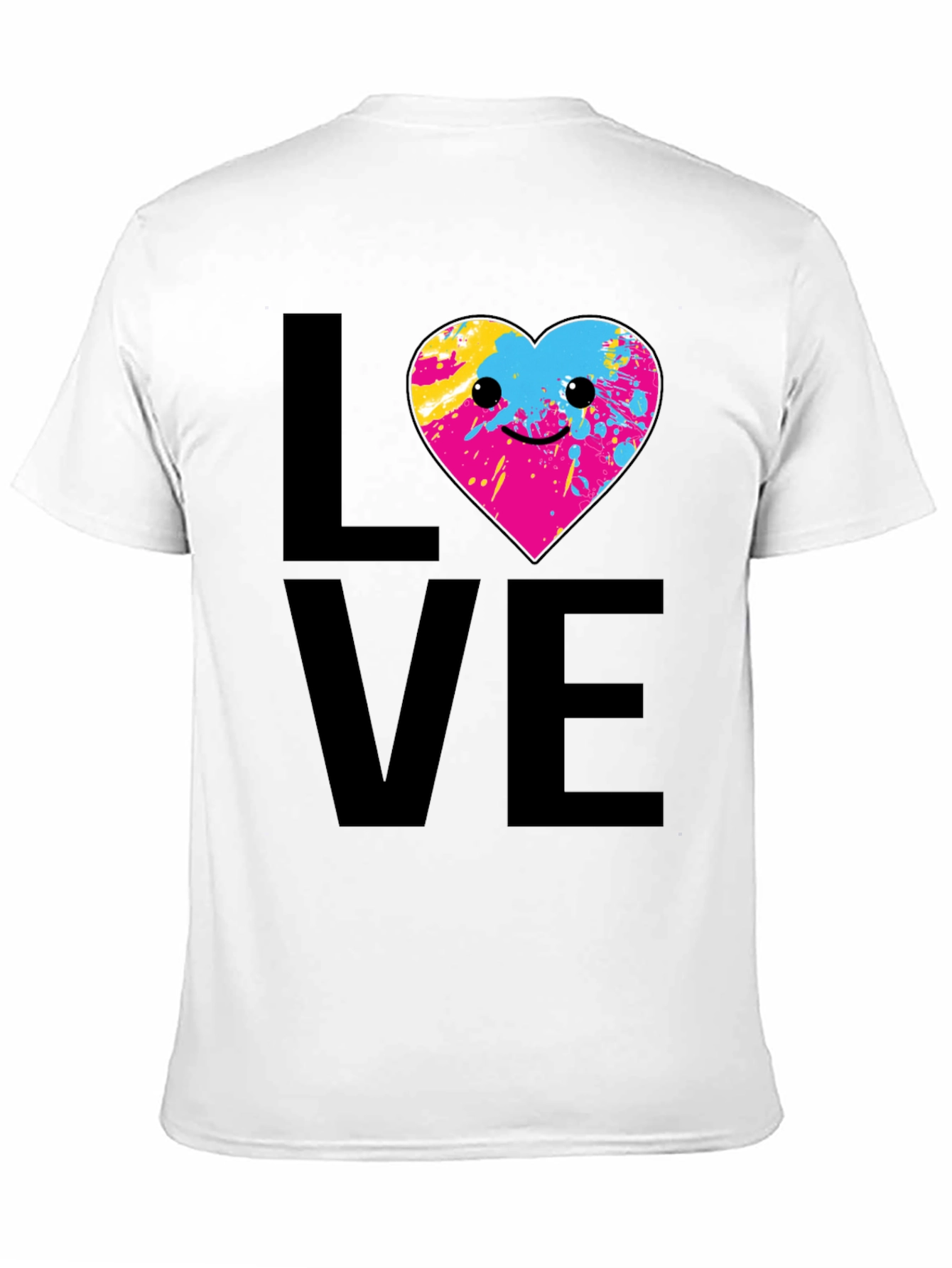 Black Love Heart Graphic Tee - Fun & Unique Design view 11