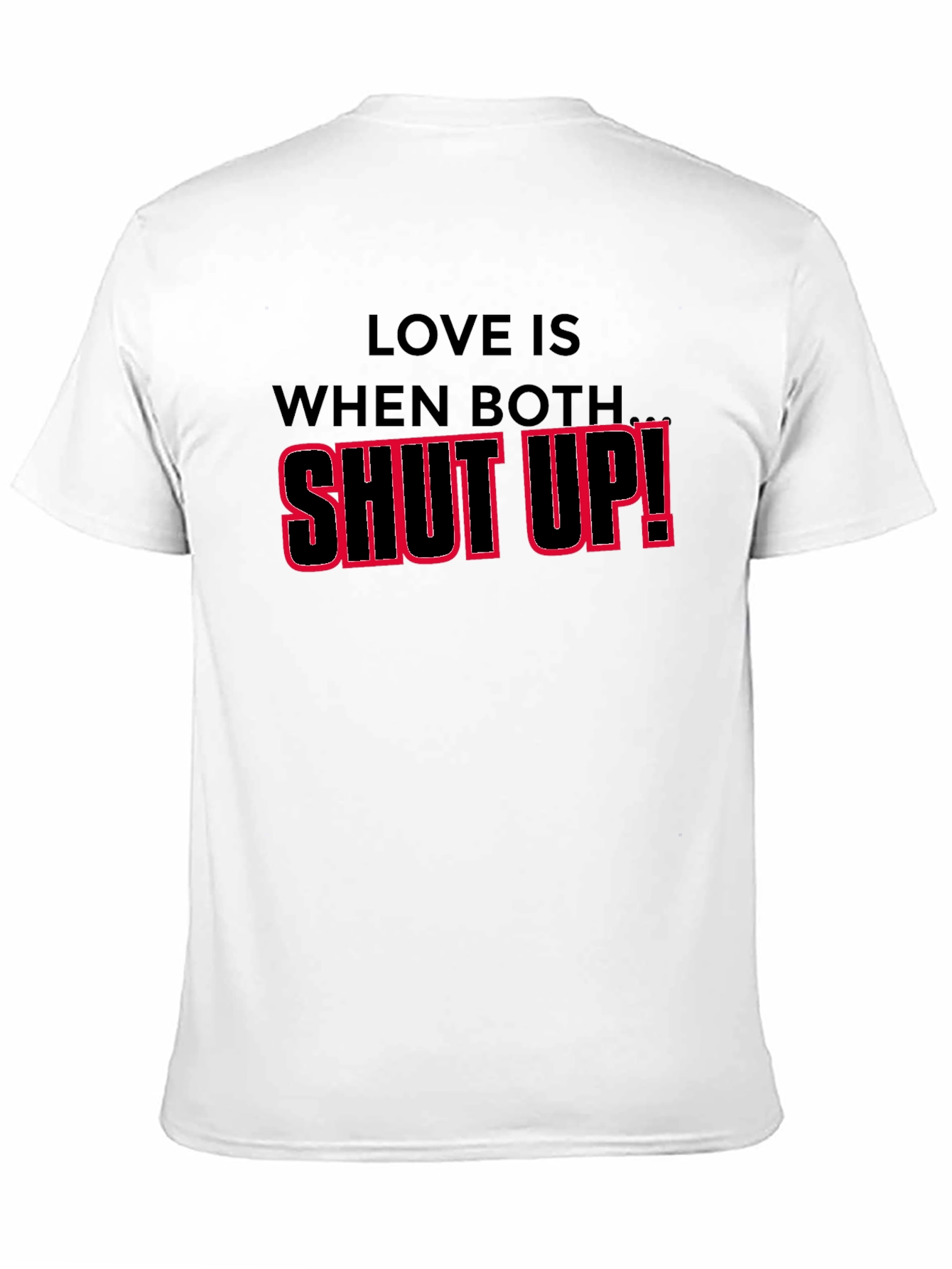 Black Shut Up! Graphic T-Shirt - Bold Statement Tee view 11
