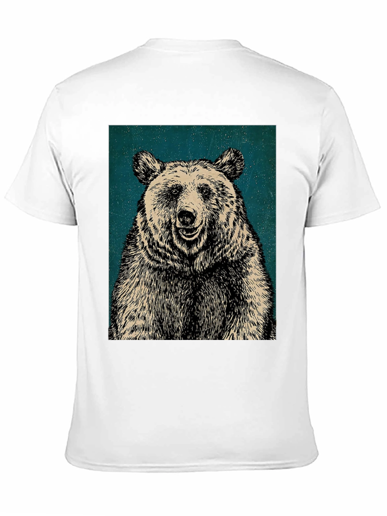 Black Men's Black Bear Graphic T-Shirt view 11