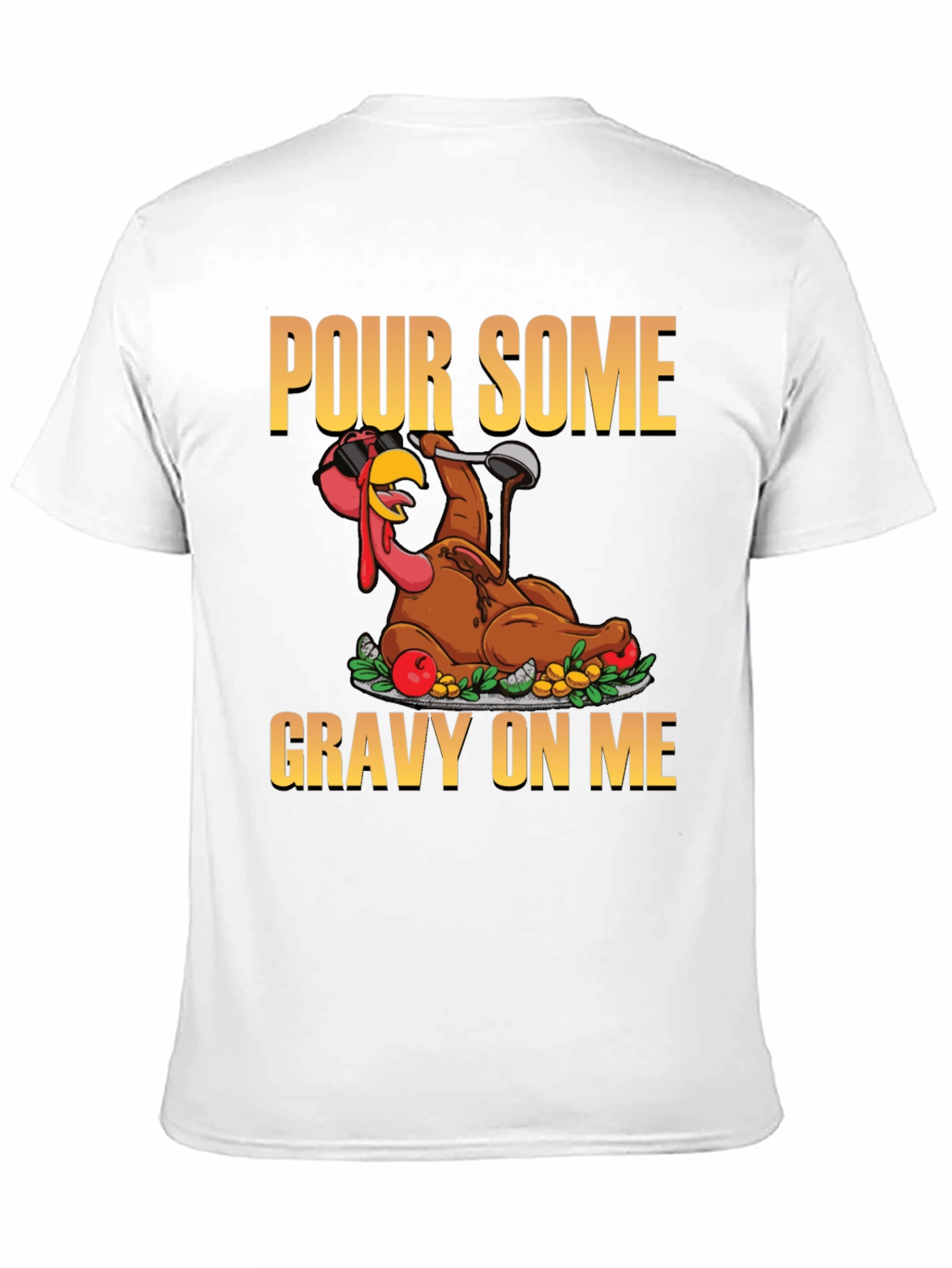 Black Pour Some Gravy On Me T-Shirt view 11