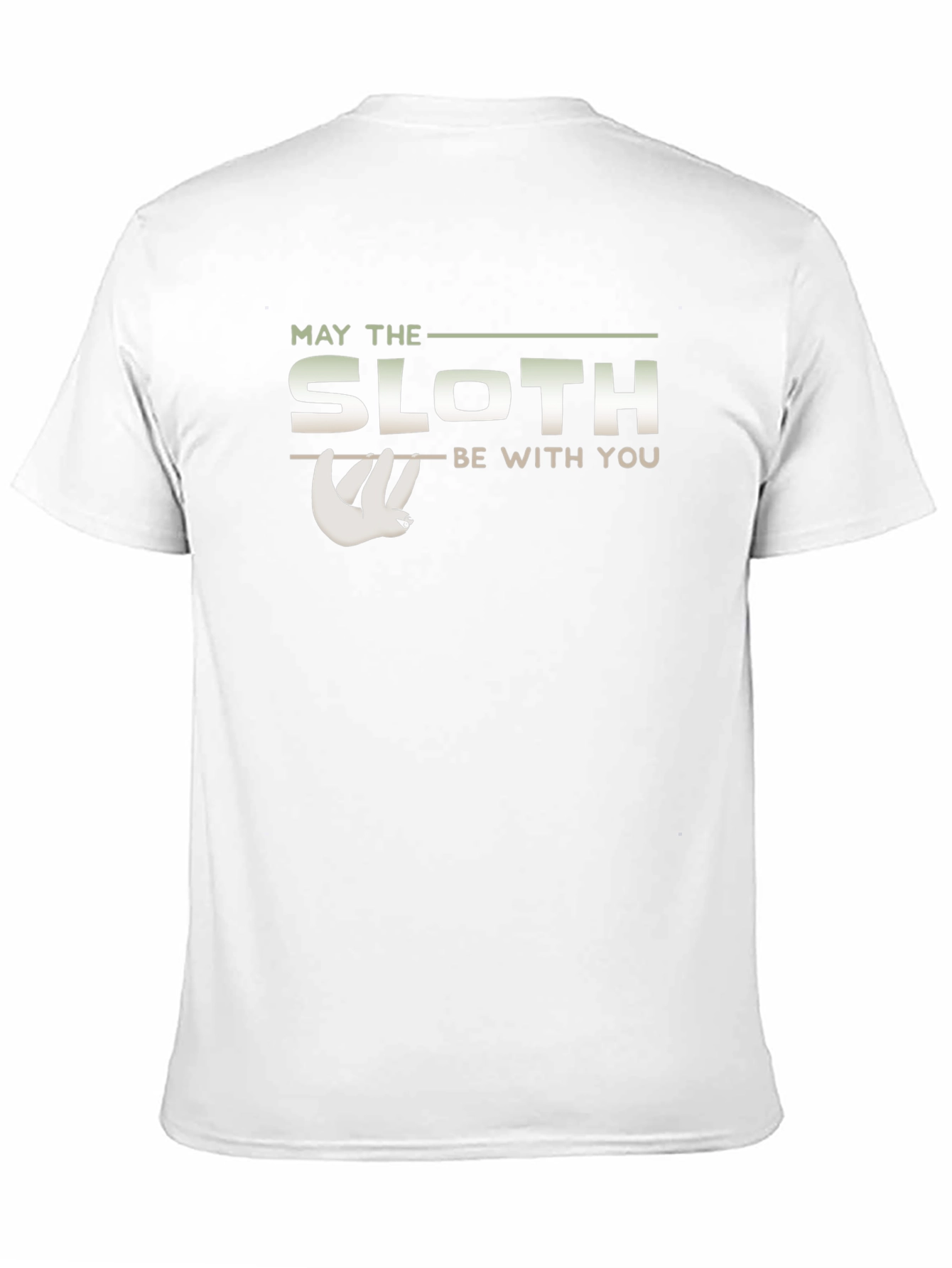 Black May The Sloth Be With You Black T-Shirt view 11