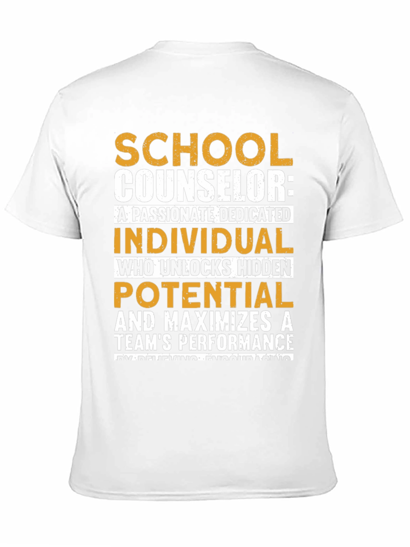 Black School Counselor Passionate Dedicated T-Shirt view 11