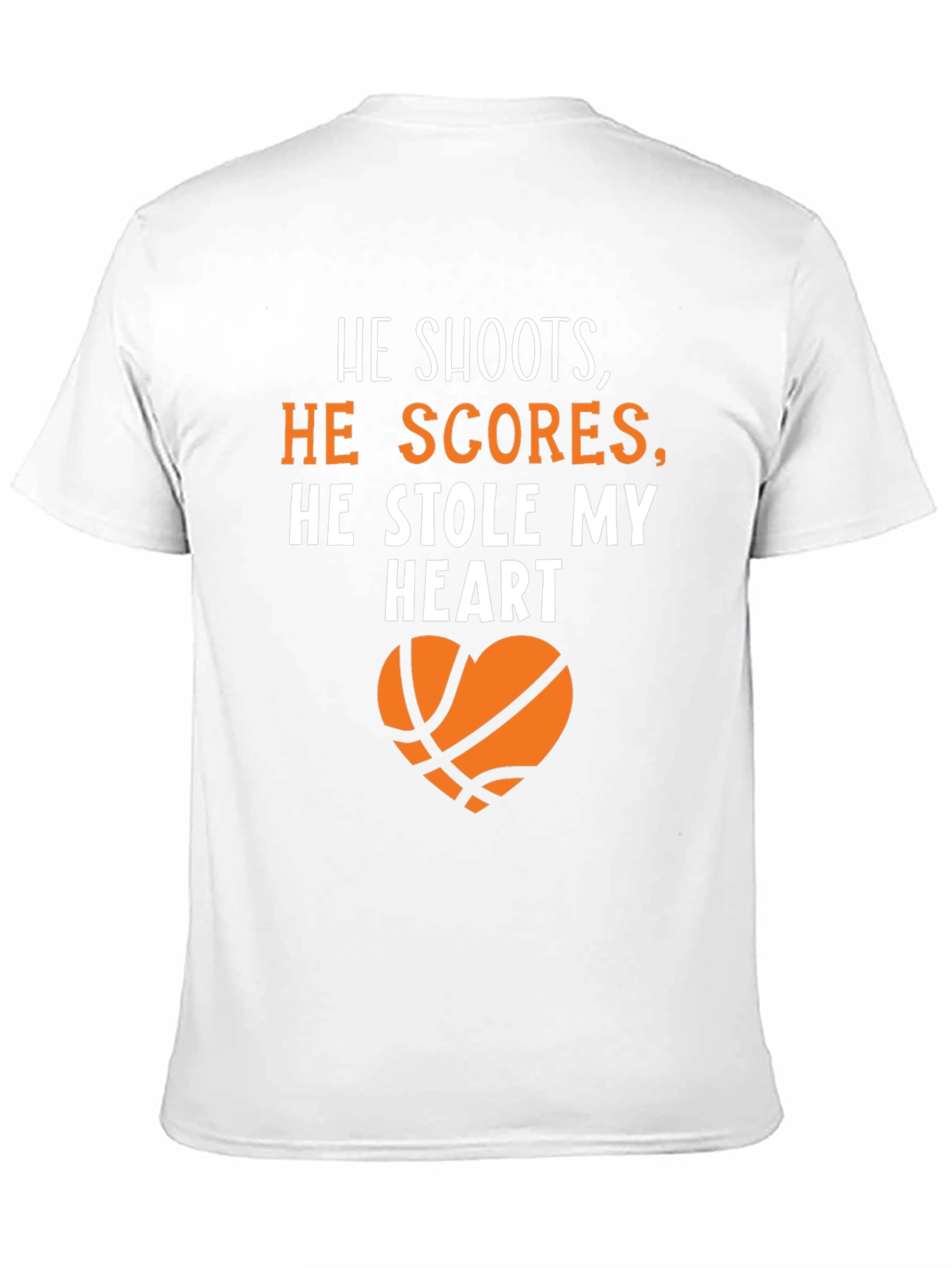 Black Basketball Lover's T-Shirt: He Stole My Heart view 11