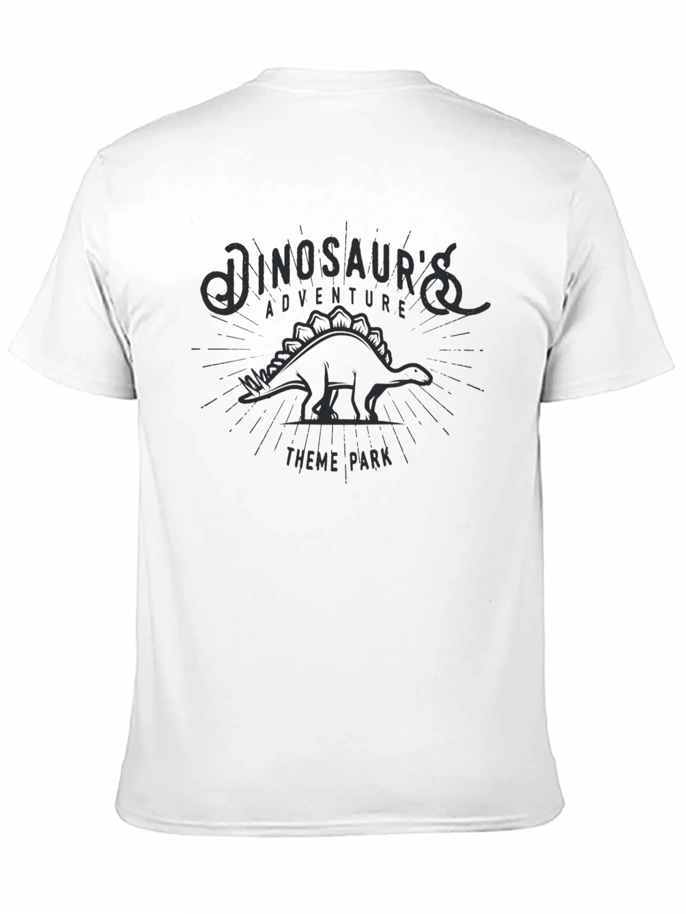 Black Dinosaur's Adventure Theme Park Graphic Tee view 11
