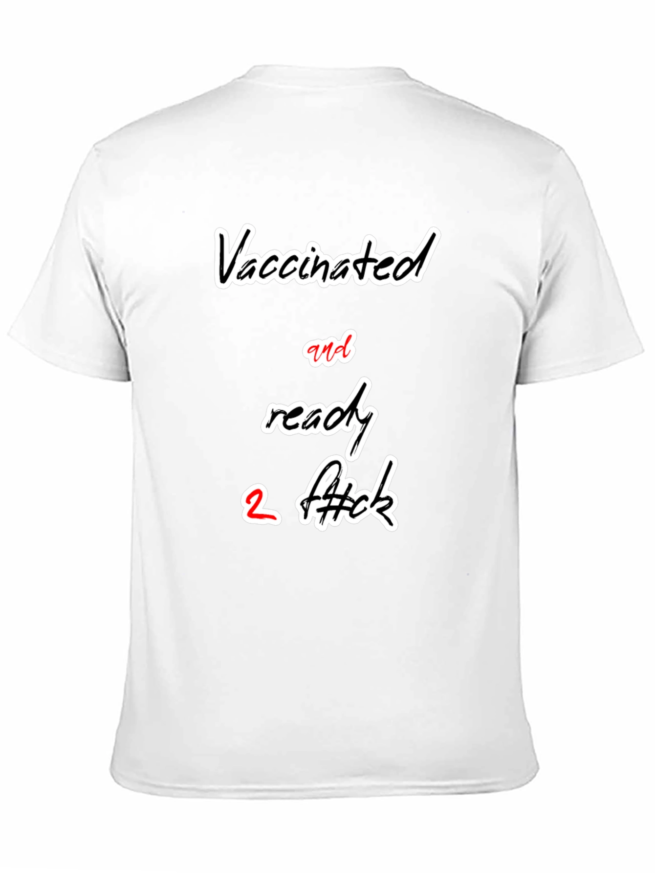 Black Vaccinated & Ready Graphic T-Shirt view 11