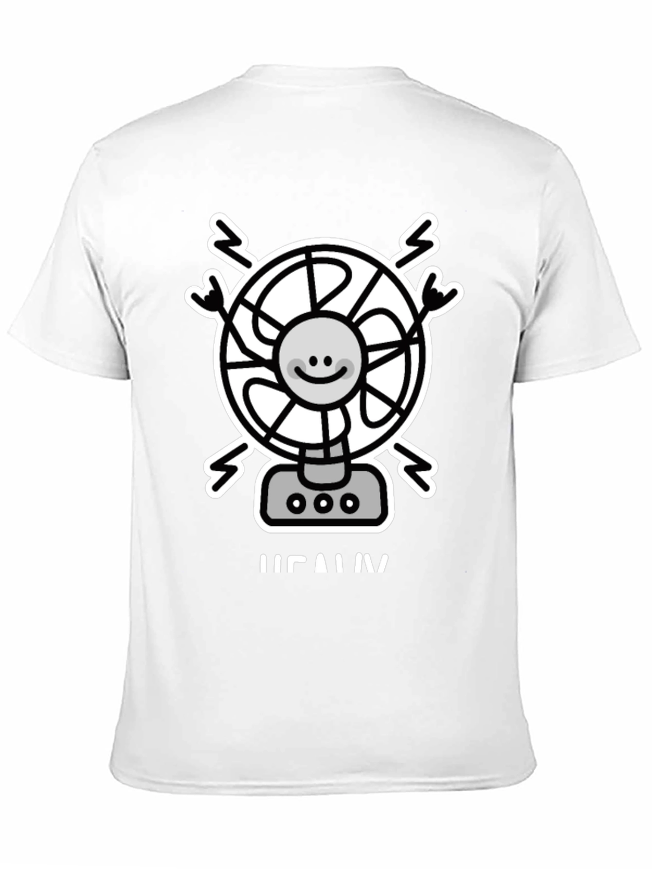 Black Fan T-Shirt - Heavy Metal Rock On! view 11