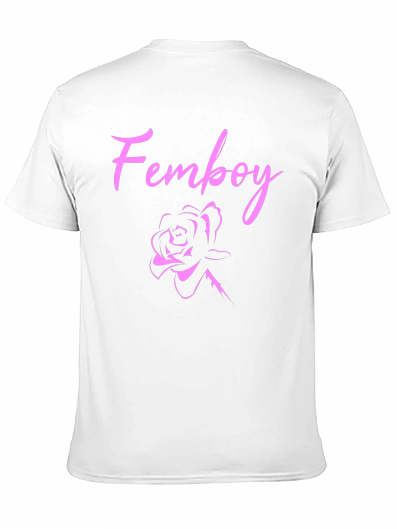 Black Femboy Rose Black T-Shirt view 11