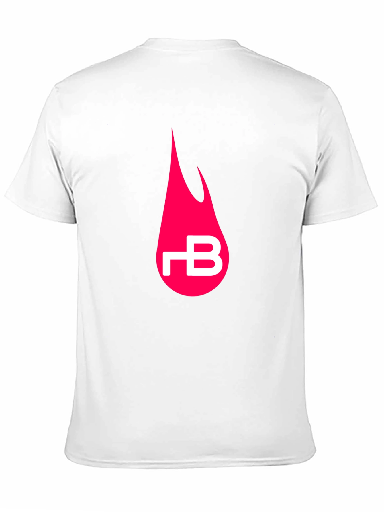 Black Black T-Shirt with Pink Flame Logo view 11