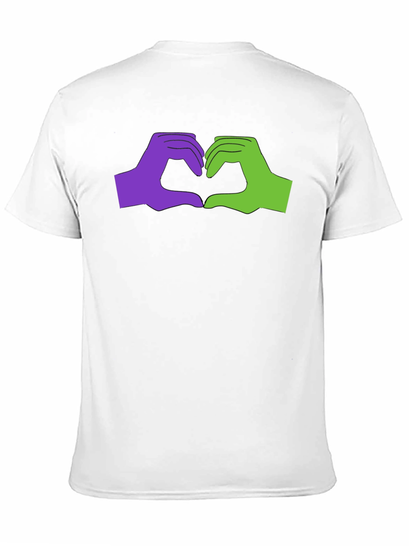 Black Love Sign Language Graphic Tee - Black Cotton T-Shirt view 11