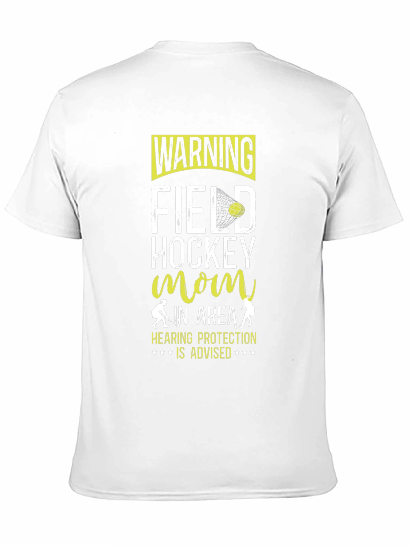 Black Field Hockey Mom Warning T-Shirt view 11