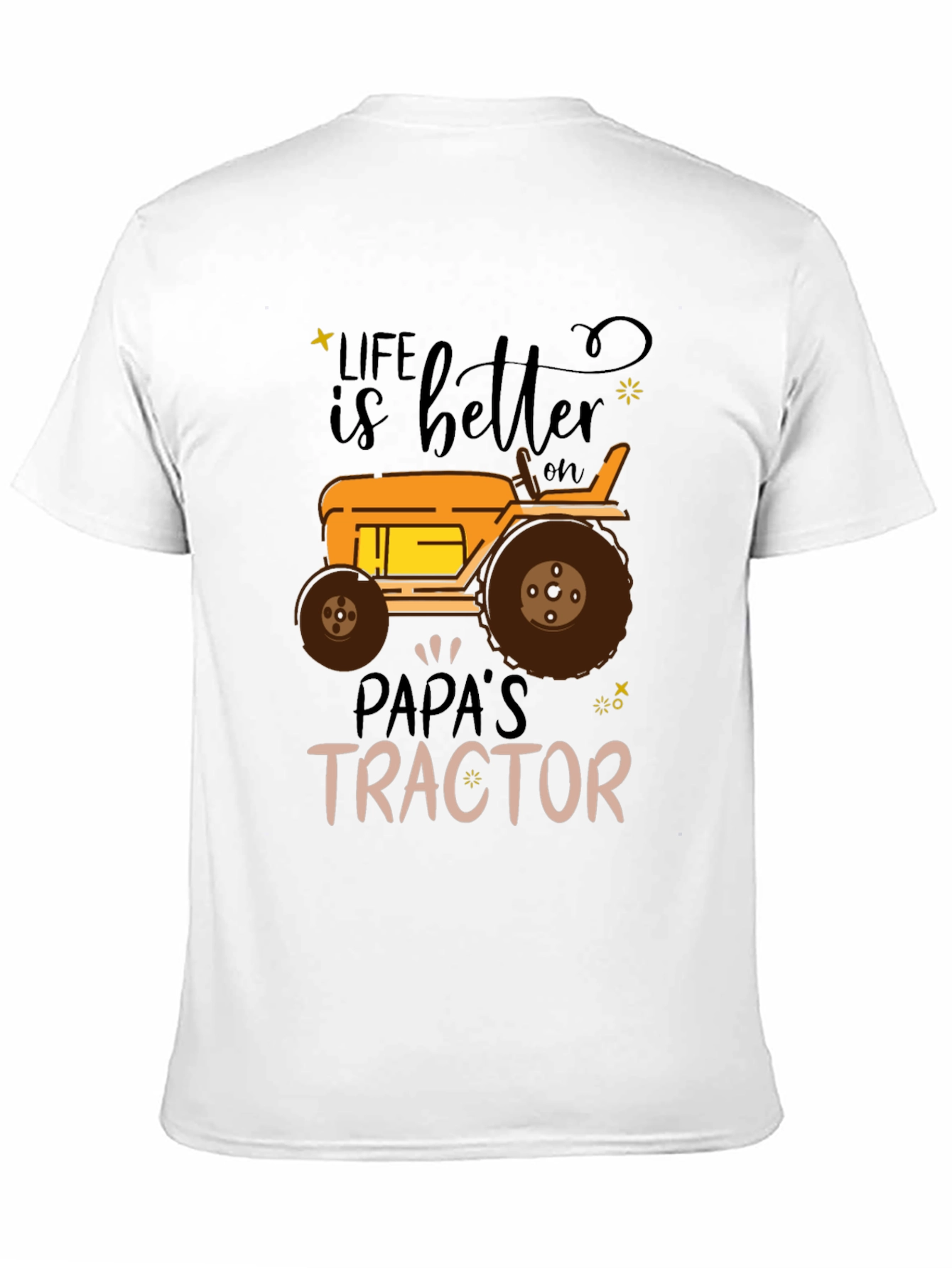 Black Life is Better on Papa's Tractor Black T-Shirt view 11