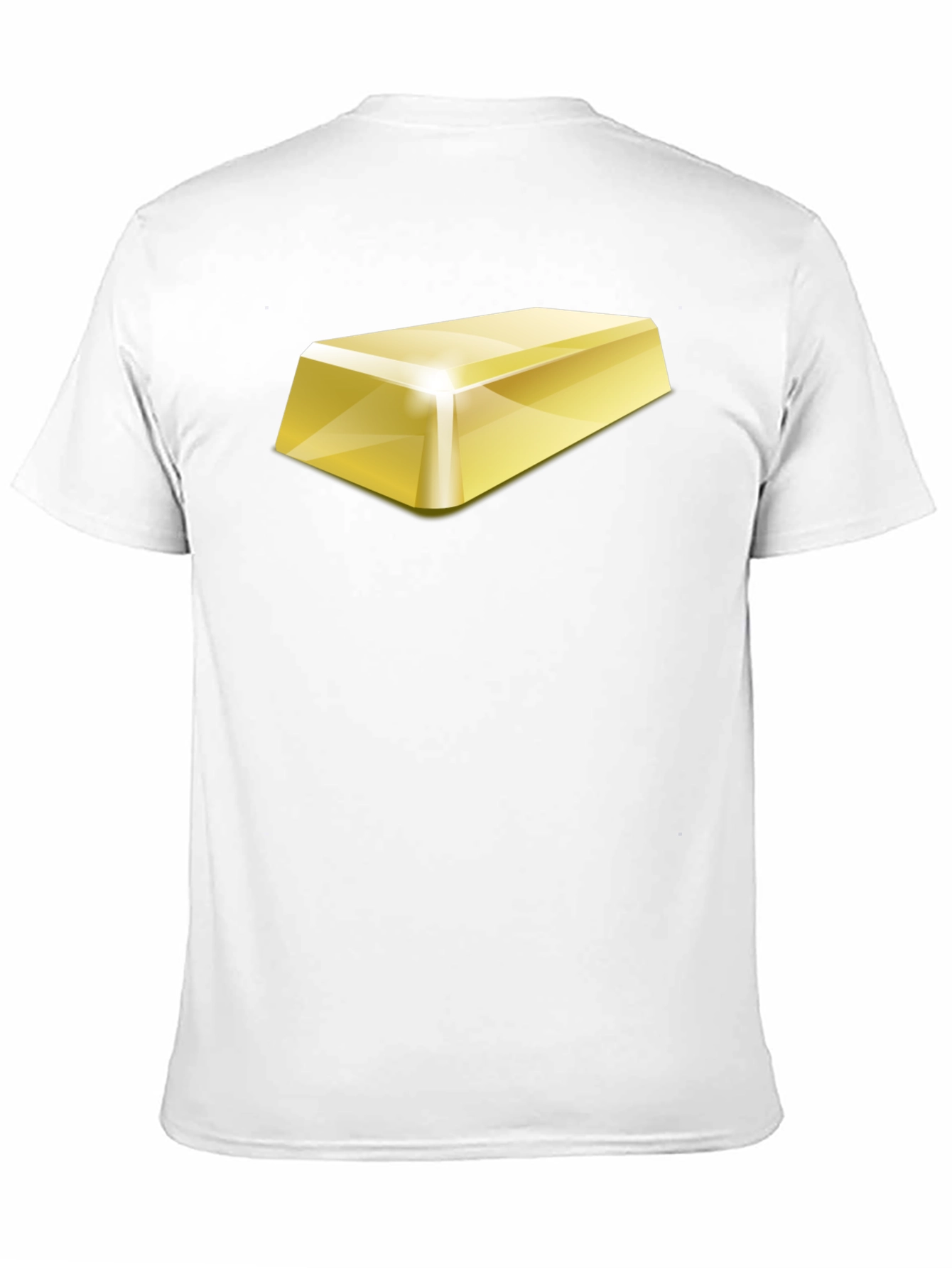 Black Gold Bar Graphic Tee - Premium Black Cotton view 11