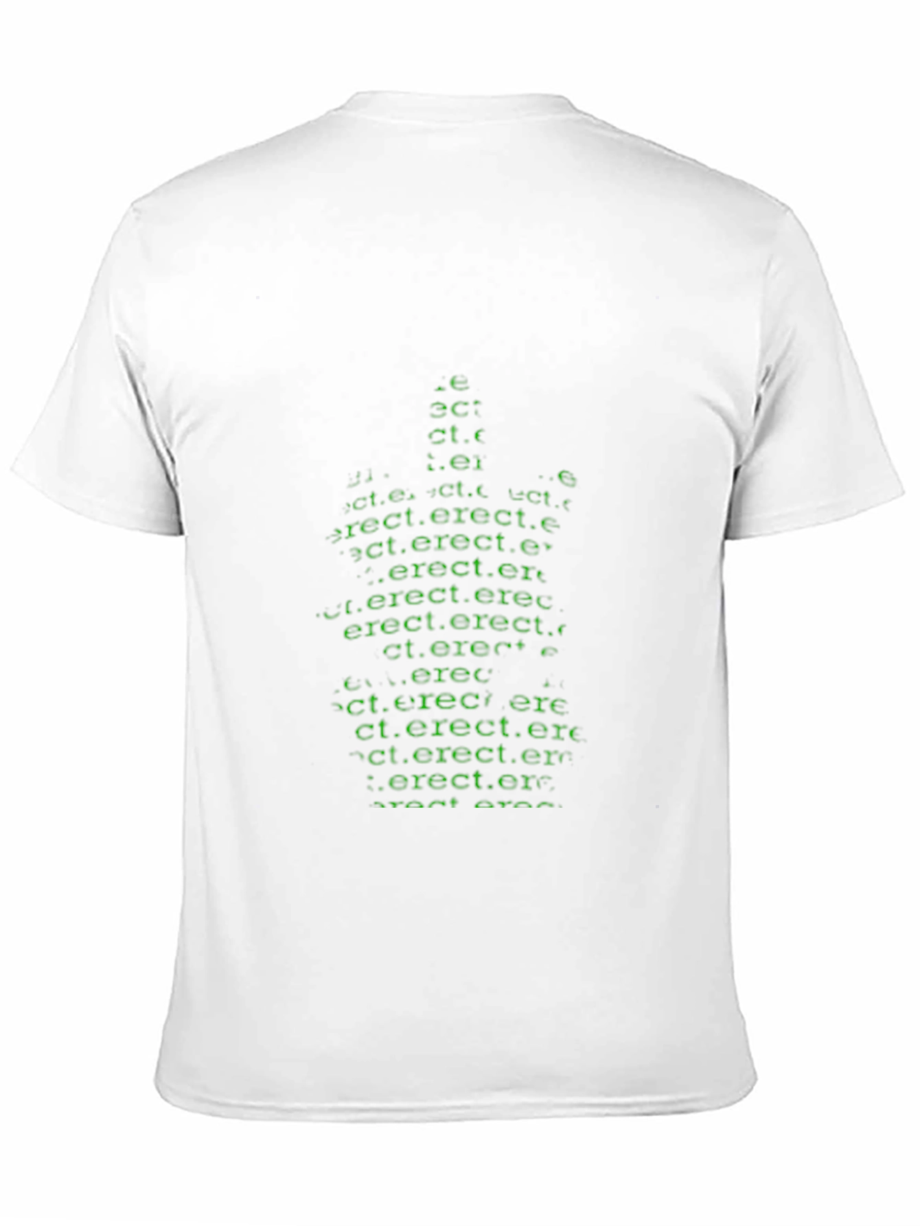 Black Matrix Style 'Erect' Graphic Black T-Shirt view 11