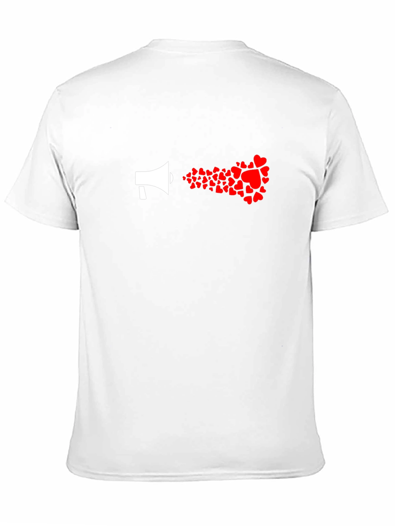 Black Love Loudly: Heart Megaphone Graphic Tee view 11