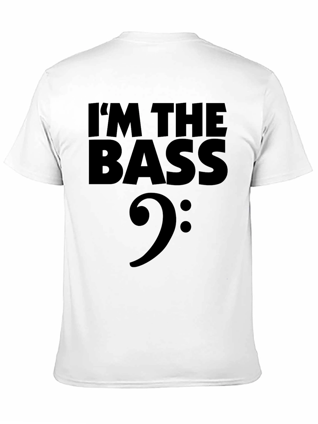 Black I'm The Bass Clef Graphic T-Shirt view 11