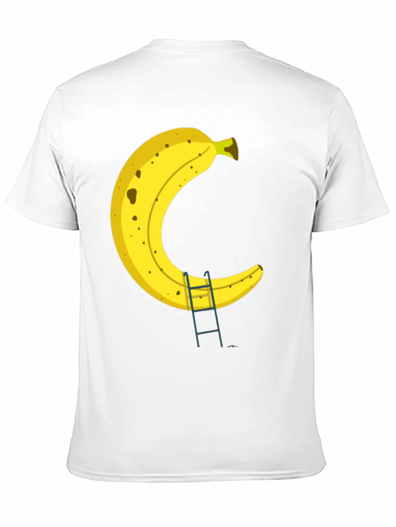 Black Banana Ladder Black T-Shirt - Funny Fruit Graphic Tee view 11