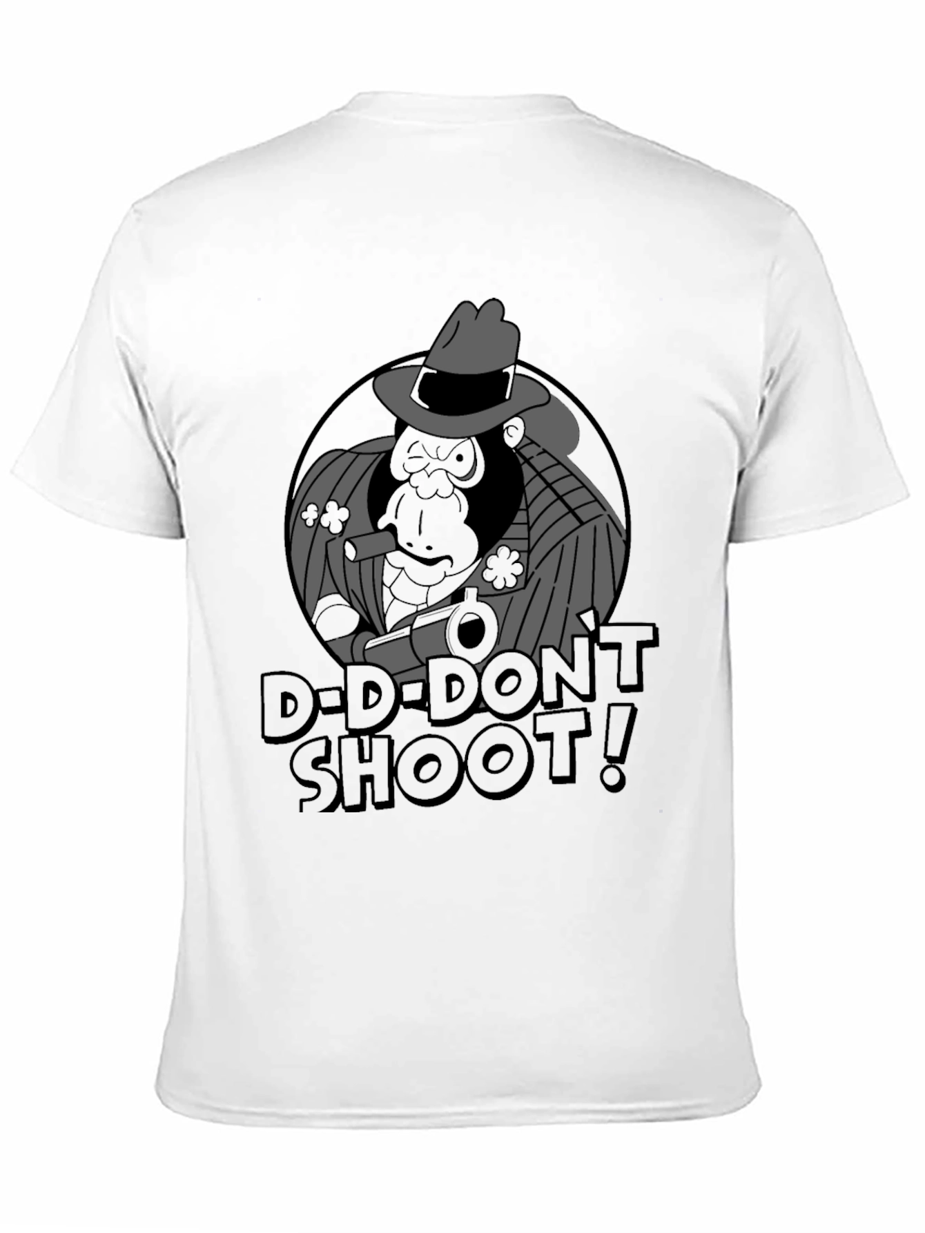 Black Dont Shoot Gorilla Graphic T-Shirt view 11
