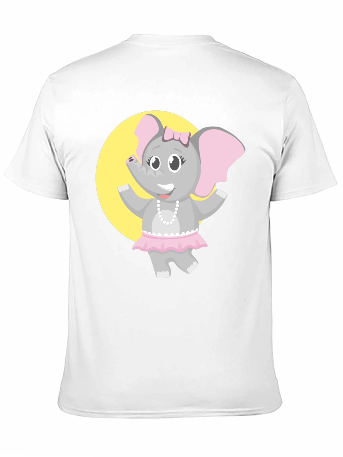 Black Elephant Ballerina T-Shirt - Fun Cartoon Design view 11