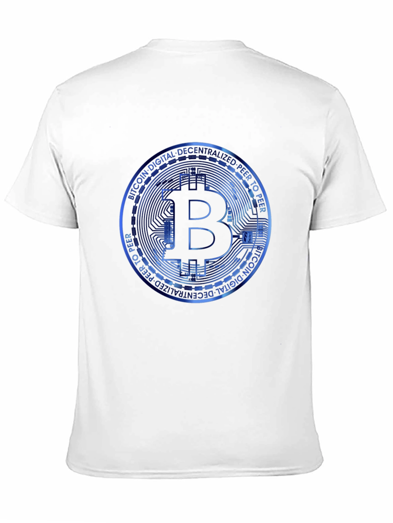 Black Bitcoin Crypto T-Shirt - Digital Decentralized Peer To Peer view 11