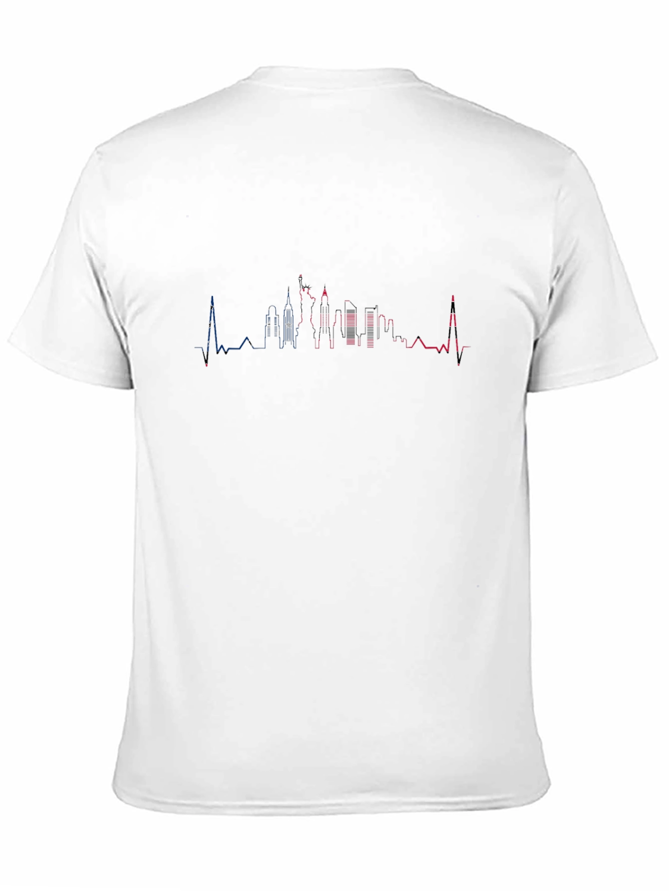 Black Urban Skyline Graphic T-Shirt - Black view 11