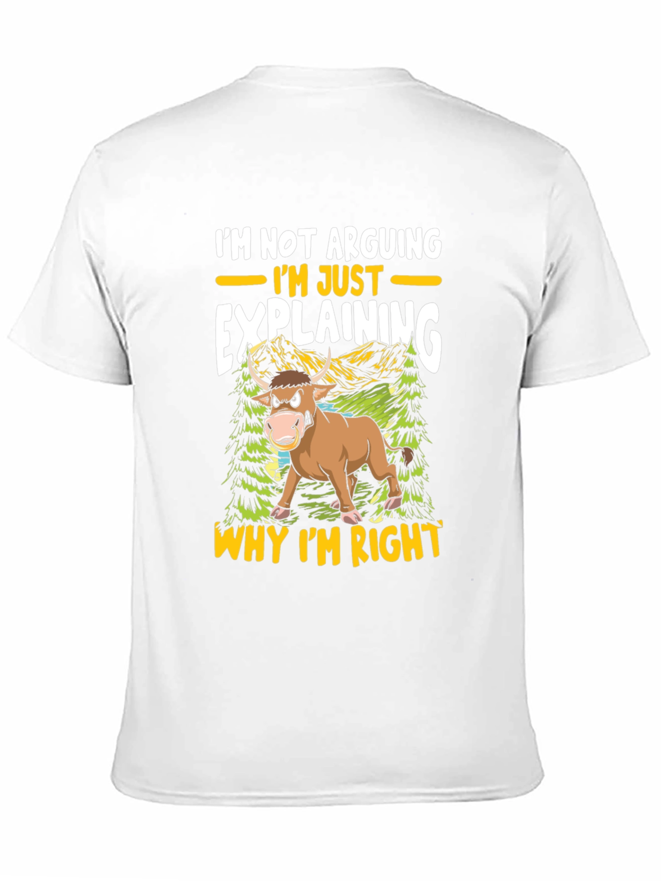 Black I'm Not Arguing Just Explaining T-Shirt view 11