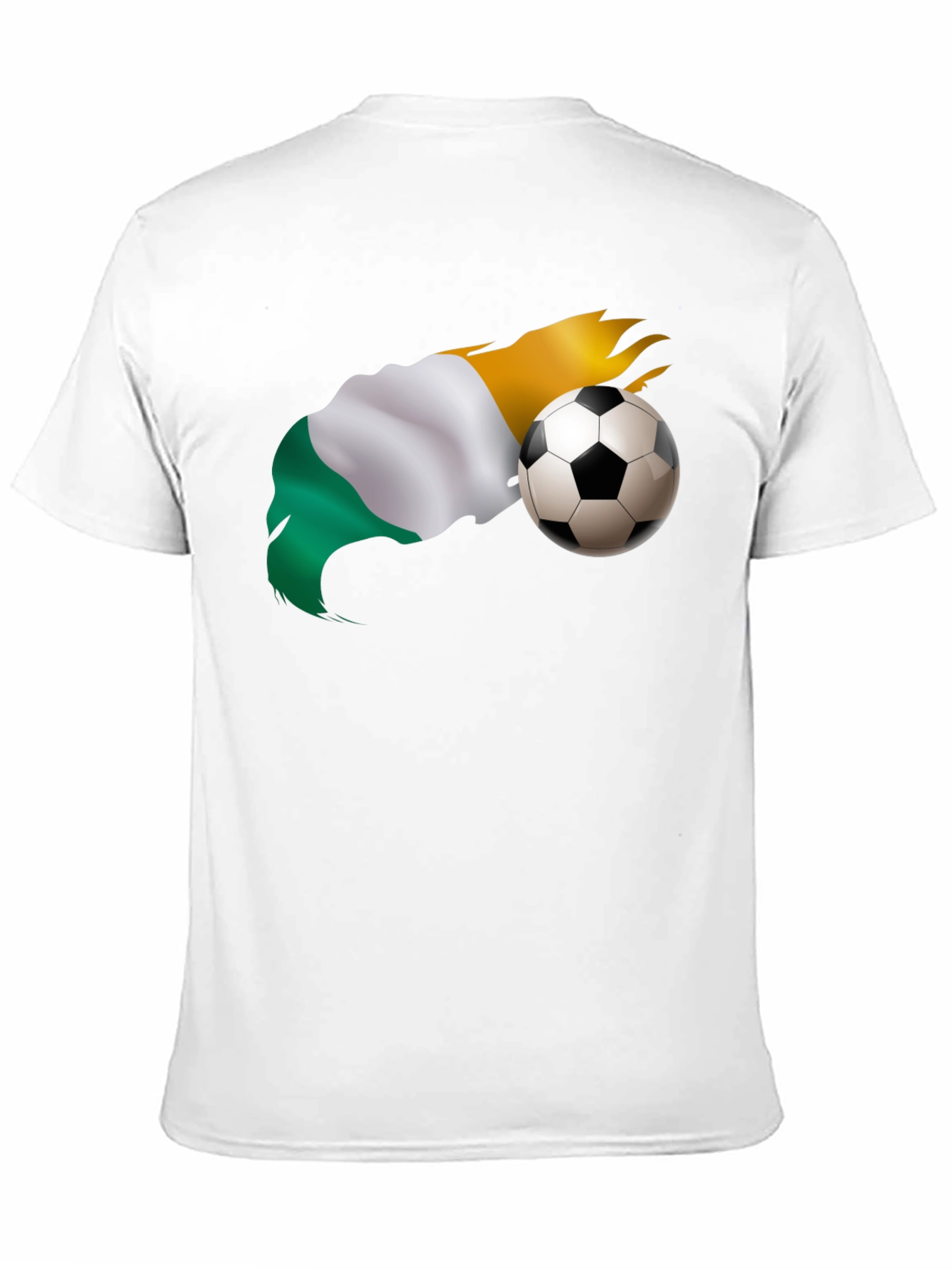 Black Soccer Flag Graphic Tee - Black T-Shirt view 11