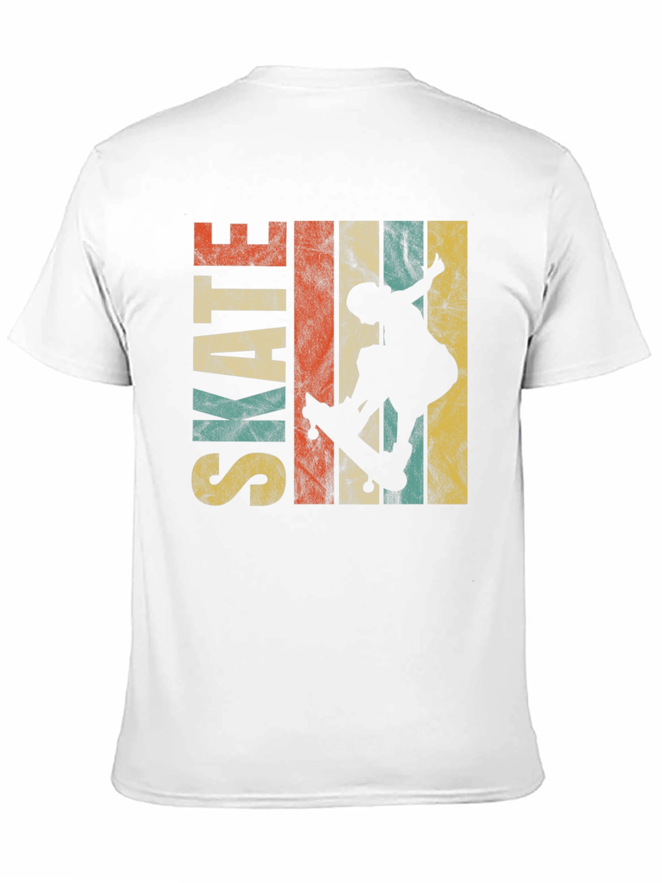 Black Retro Skate T-Shirt - Vintage Skateboarder Tee view 11