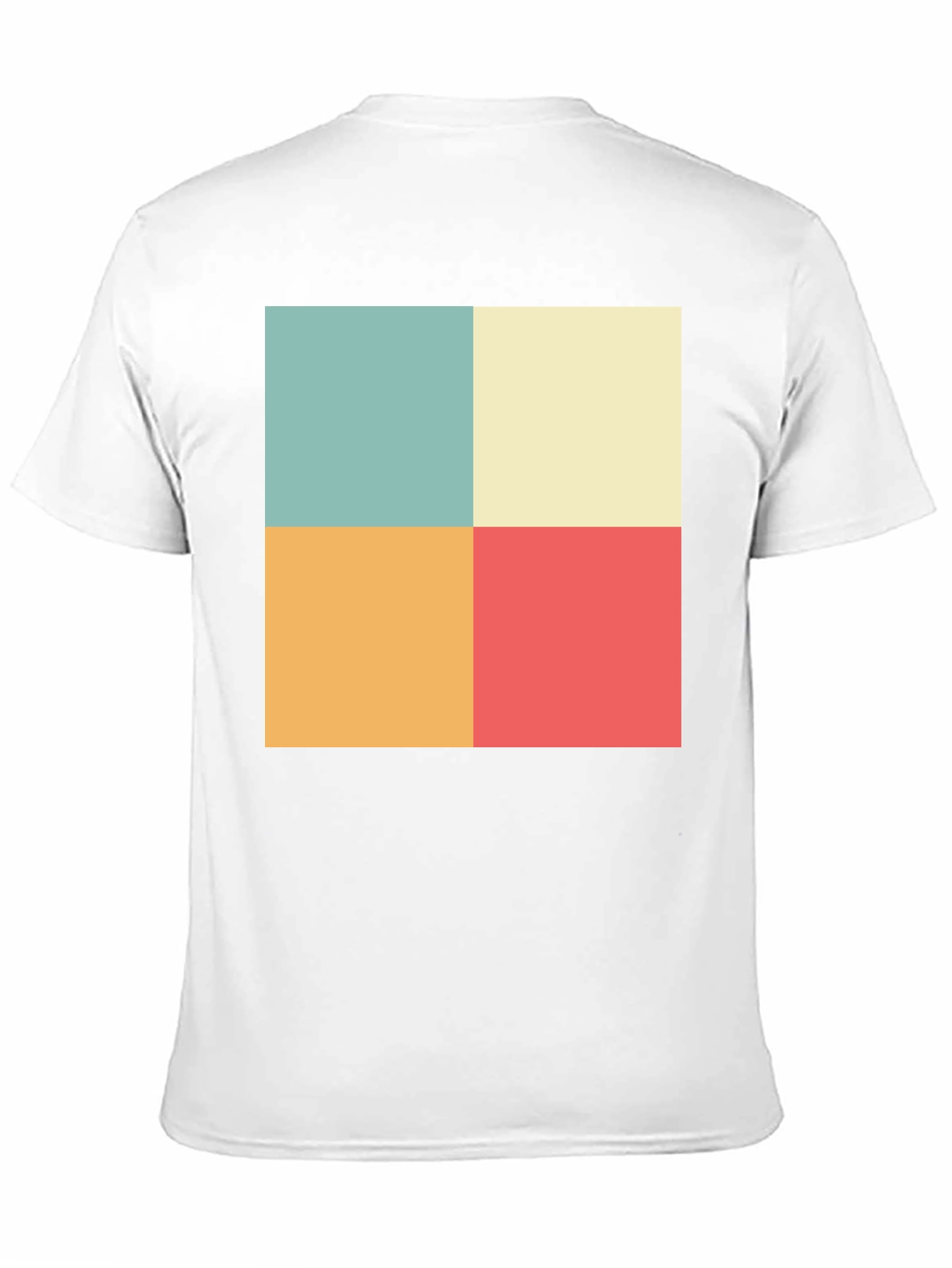 Black Retro Color Block T-Shirt view 11