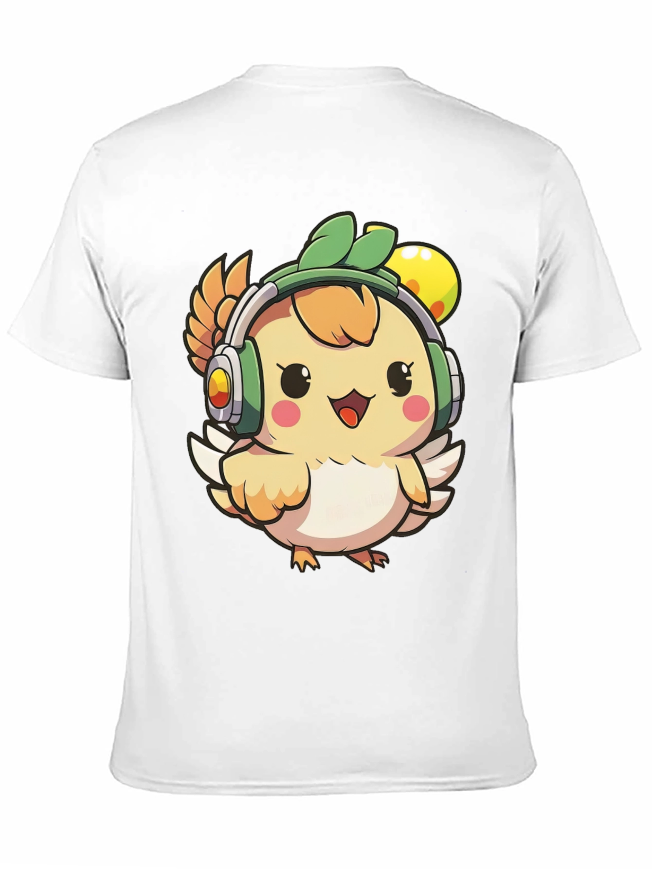 Black Cute Cartoon Chicken T-Shirt view 11